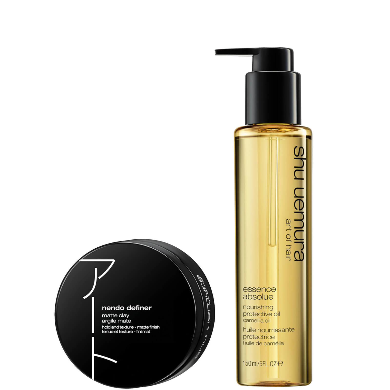 

Shu Uemura Art of Hair Nendo Definer and Essence Absolue Oil Styling Duo