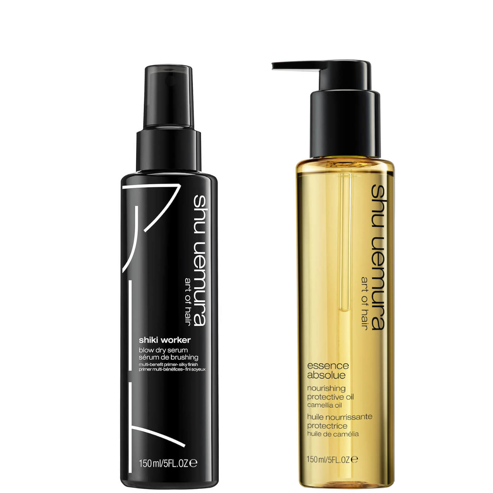 

Shu Uemura Art of Hair Shiki Worker and Essence Absolue Oil Styling Duo