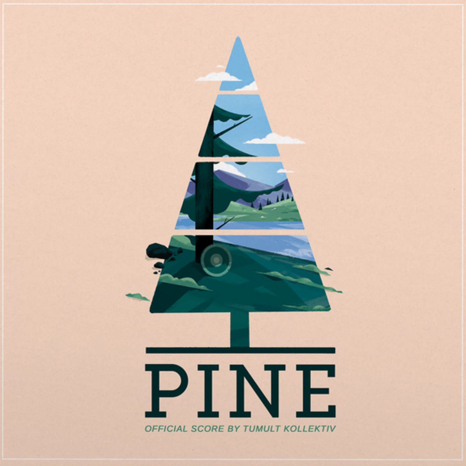 Black Screen Records - Pine (official score) 140g lp (transparent turquoise and green)