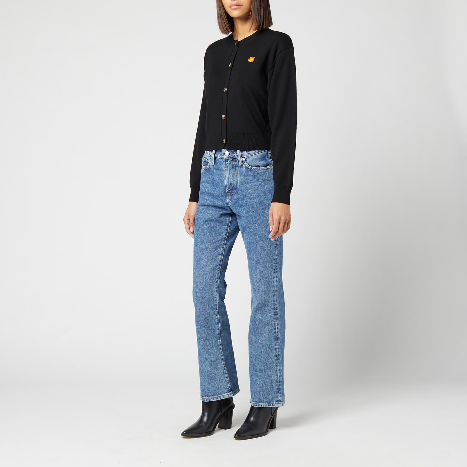 KENZO Women's Tiger Crest Buttoned Cardigan - Black - M