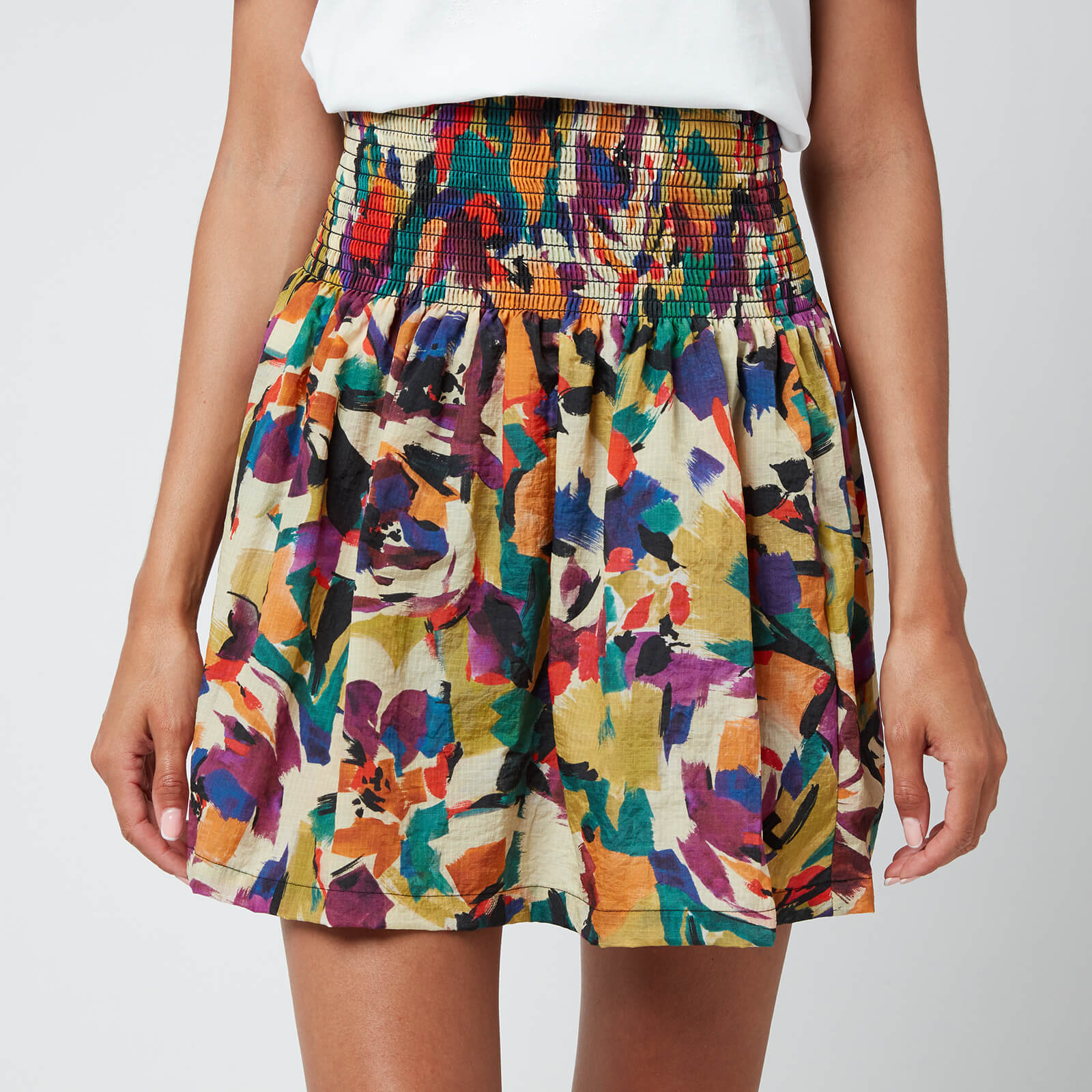 KENZO Women's Printed Short Flared Skirt - Khaki - EU40/UK10