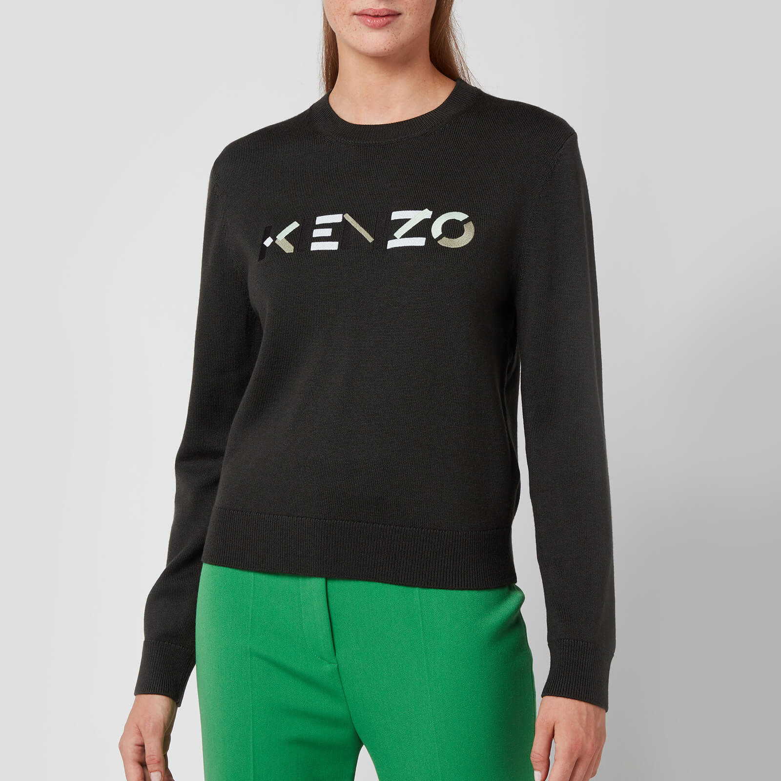 KENZO Women's Multicolour Classic Jumper - Stone Grey - XS