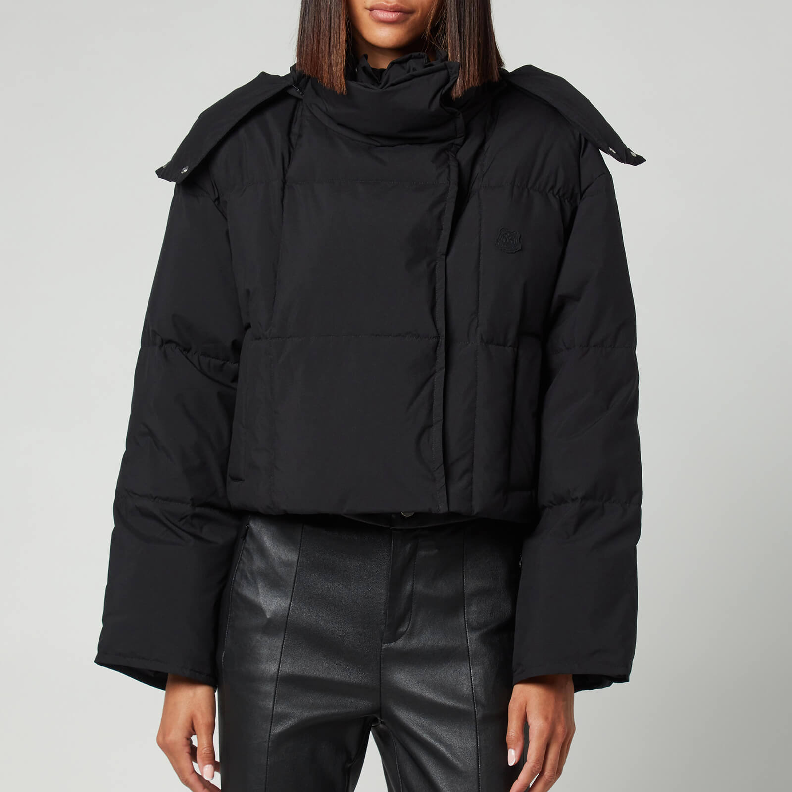 KENZO Women's Cropped Puffer Jacket - Black - XS