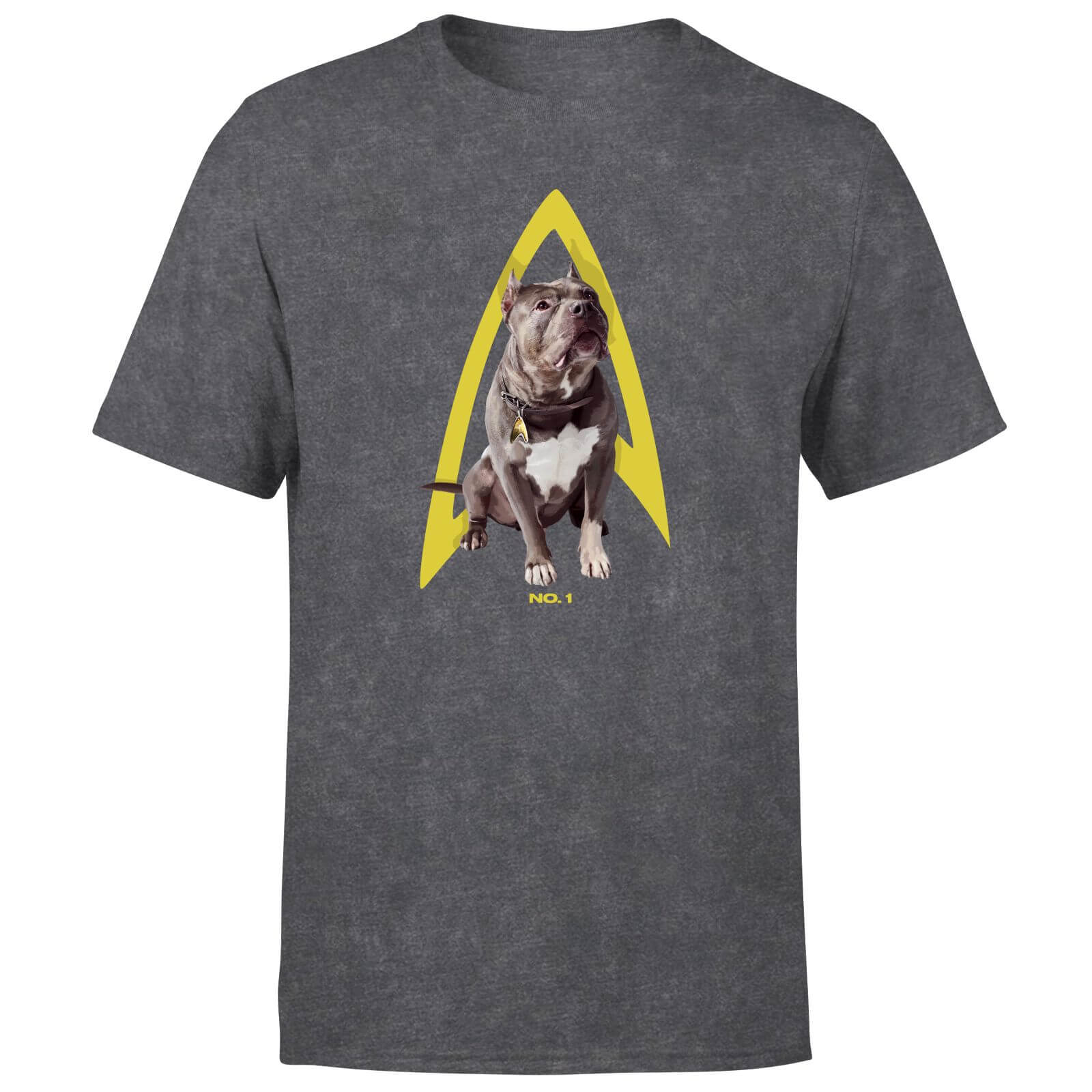 

Star Trek: Picard Number One Unisex T-Shirt - Black Acid Wash - L