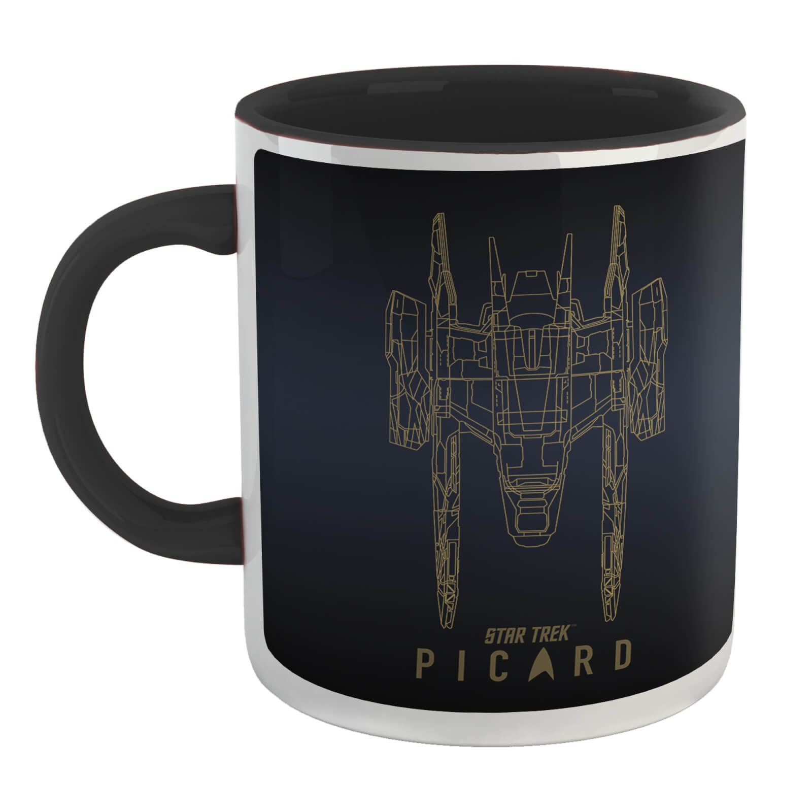 

Star Trek: Picard La Sirena Wireframe Mug - White/Black