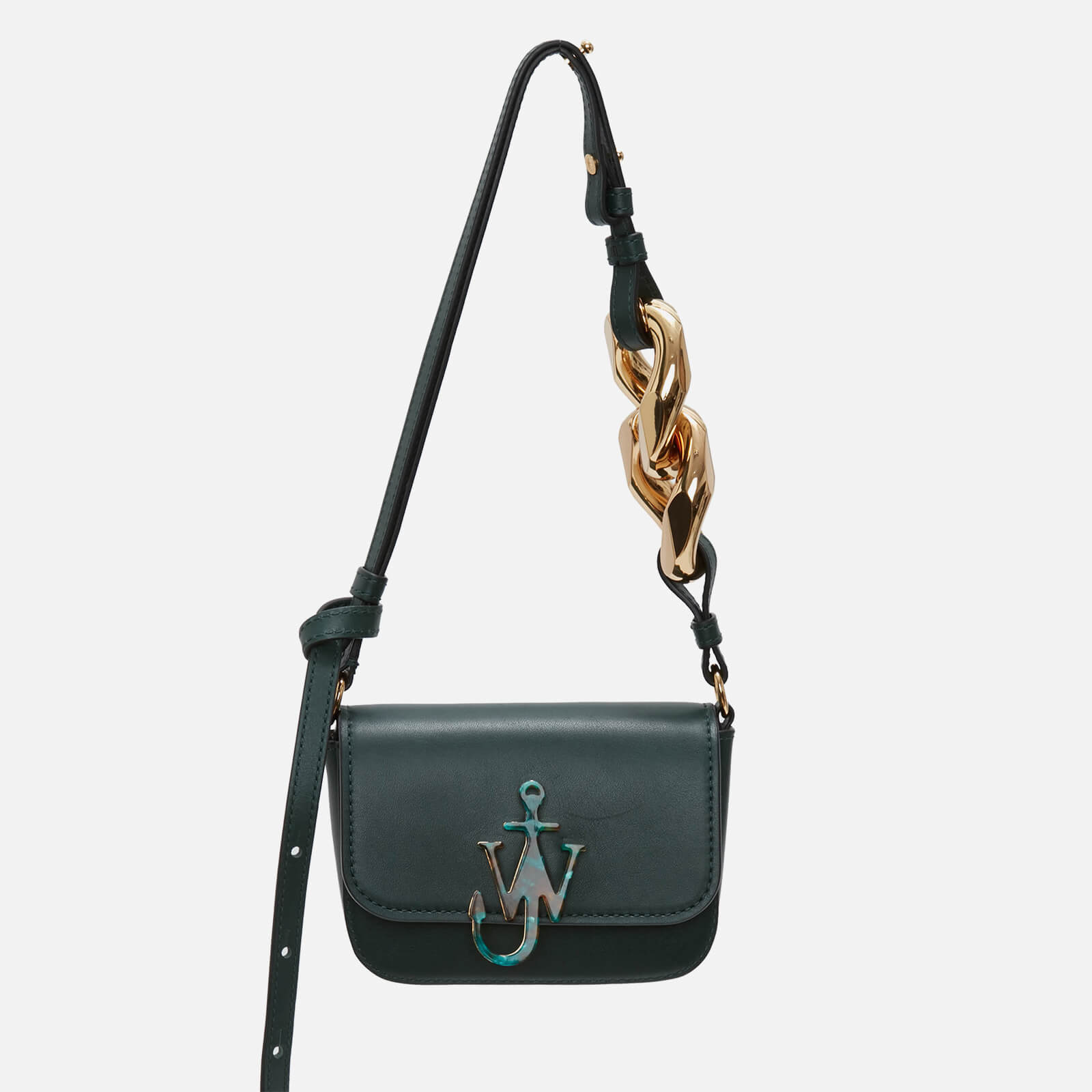 JW Anderson Women's Chain Nano Anchor Bag - Forest Green