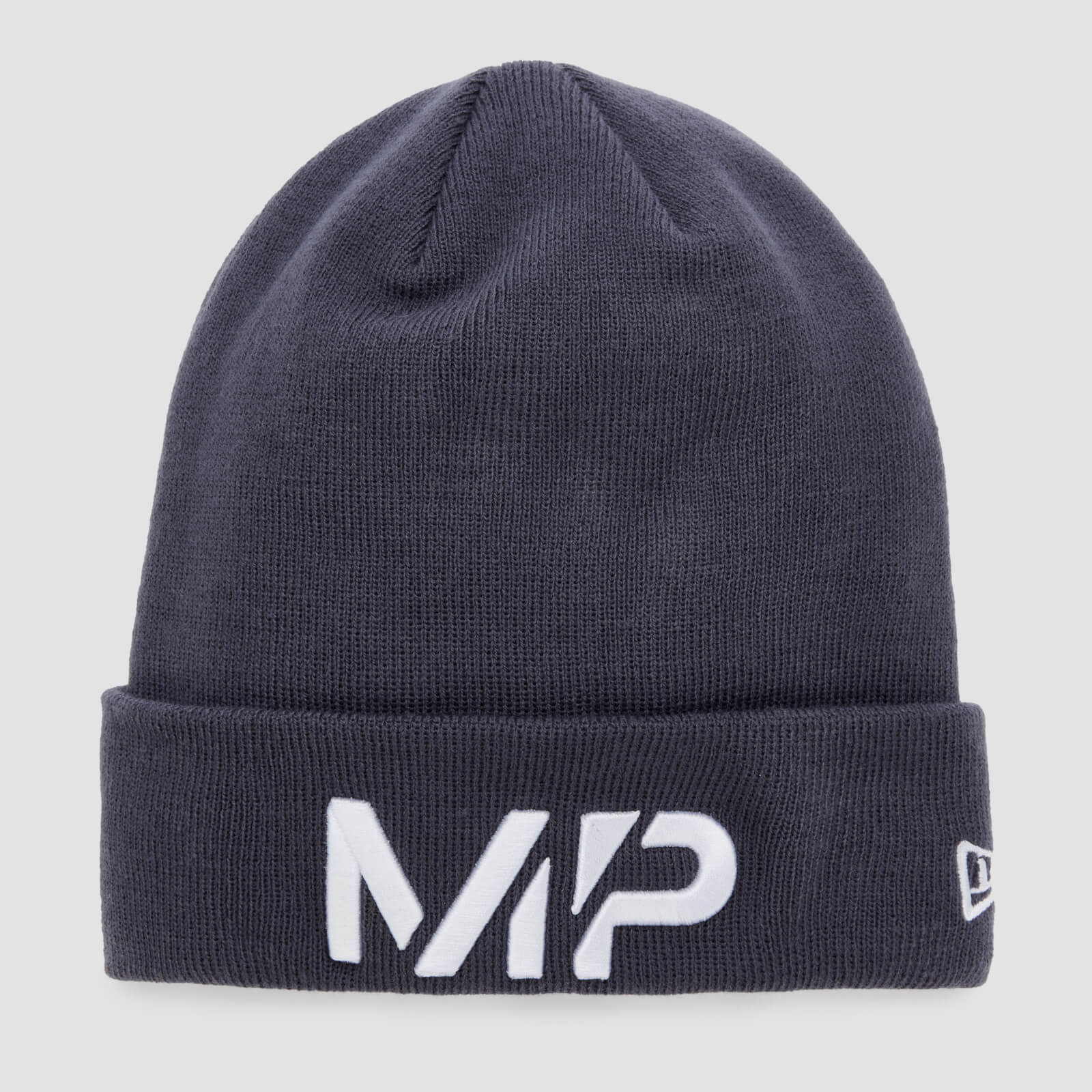 

MP New Era Cuff Knitted Beanie - Graphite/White