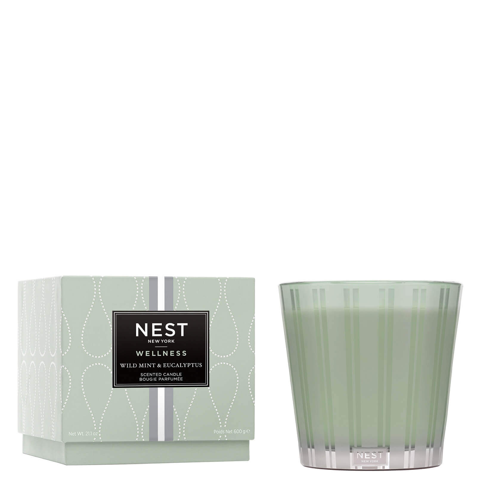 

NEST New York Wild Mint and Eucalyptus 3-Wick Candle 600g