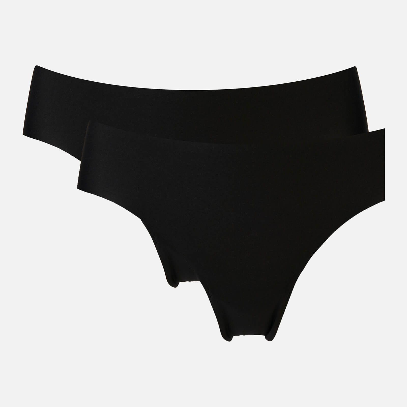 Organic Basics Women's Invisible Cheeky Briefs 2-Pack - Black - S