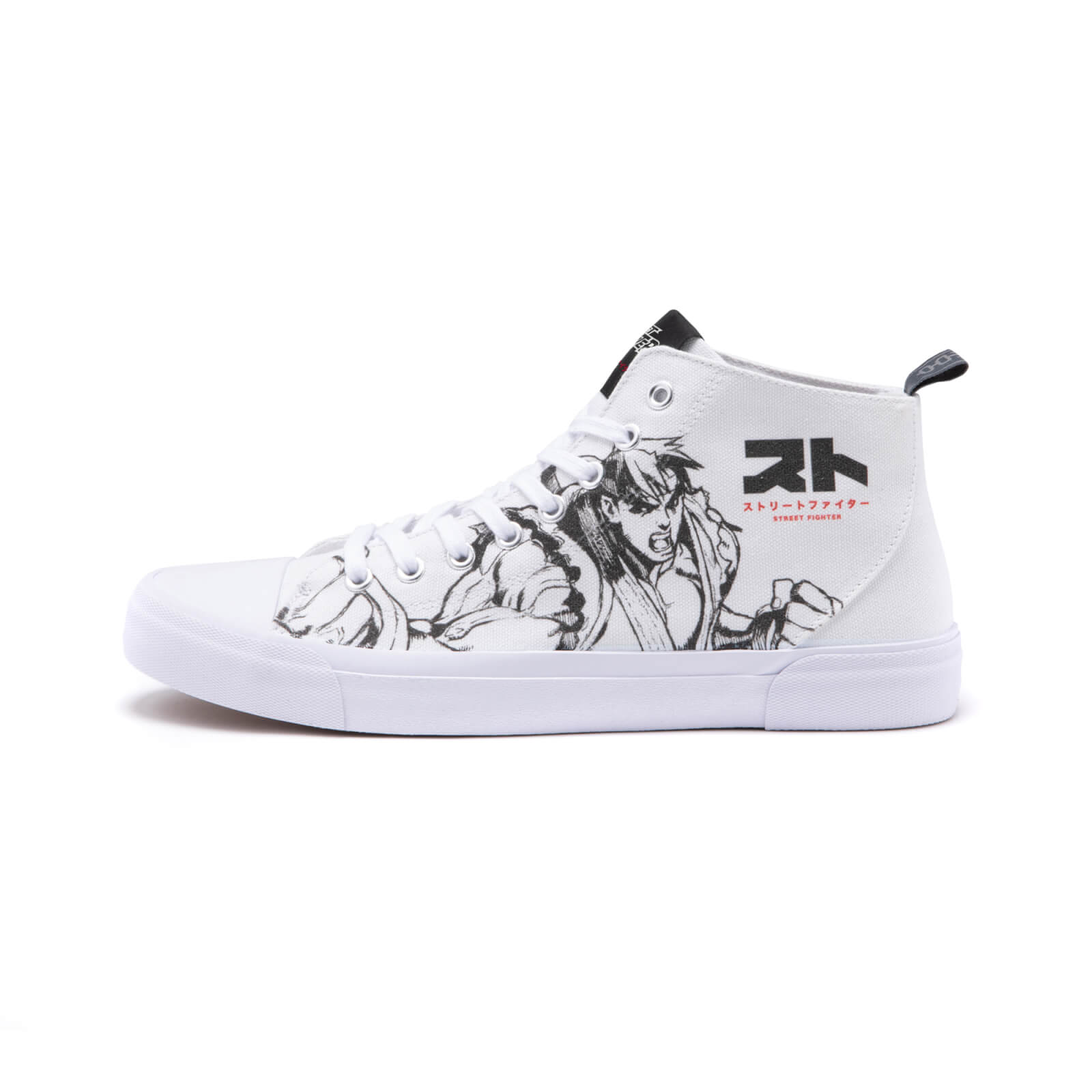 Chaussures Blanches Coupe Haute Akedo x Street Fighter - UK3 / EU35.5