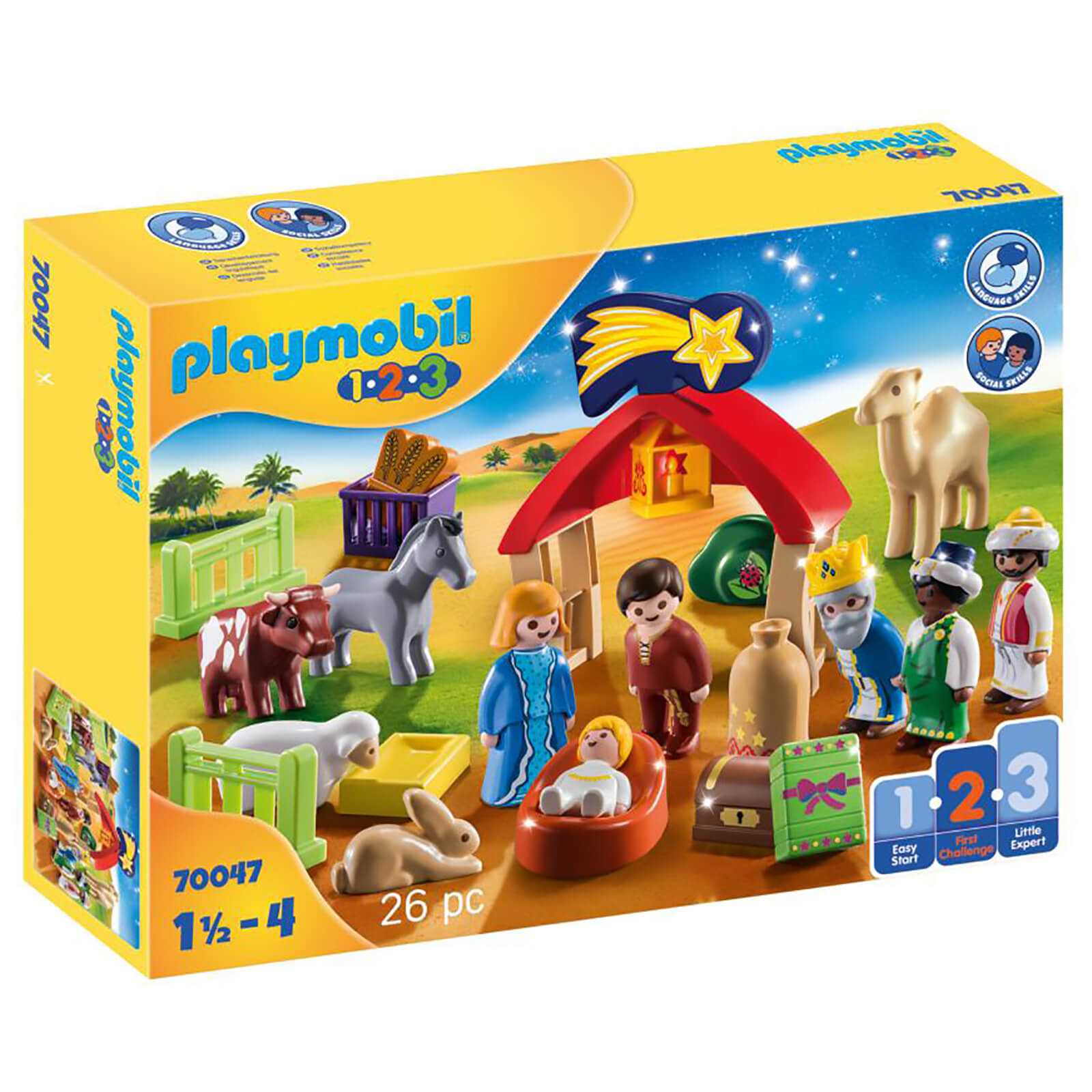 Playmobil 1.2.3 Christmas Manger (70047)