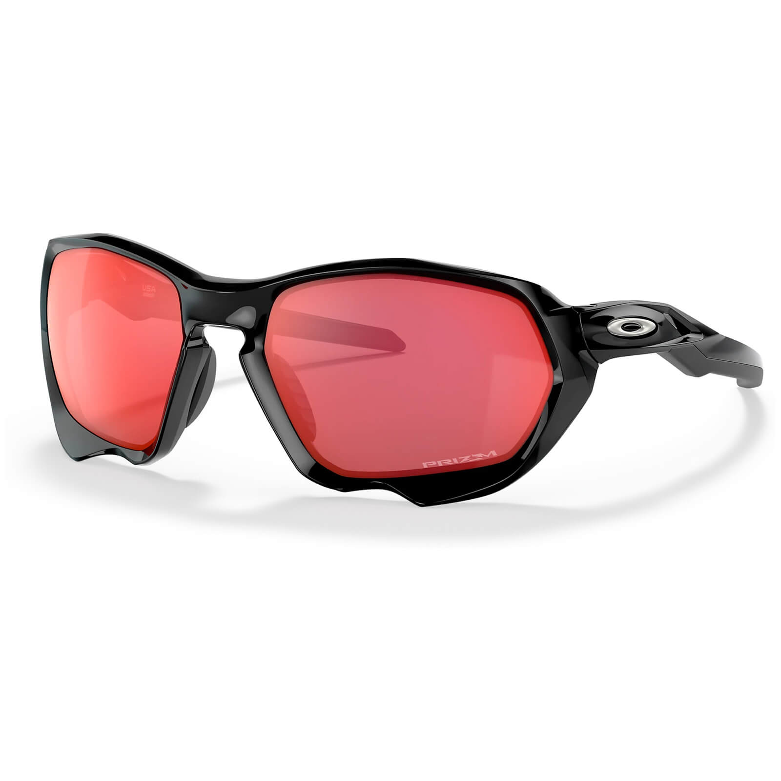 Oakley Plazma Sunglasses - Black Ink/Prizm Trail Torch