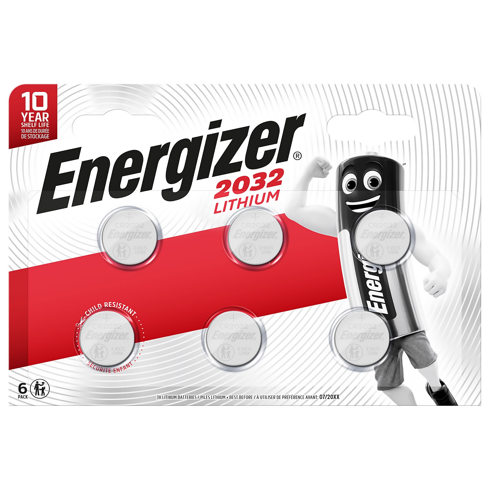 Photo of Energizer 2032 Lithium Coin Battery - 6 Pack