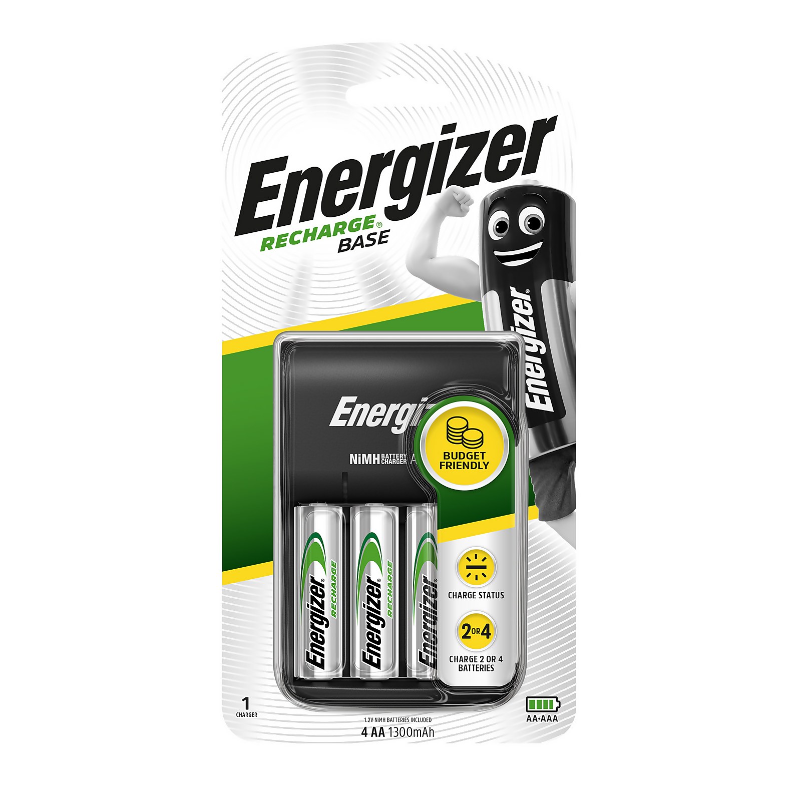 Photo of Energizer Recharge Usb Base Charger For Aa And Aaa Batteries -4 Aa Batteries Included-