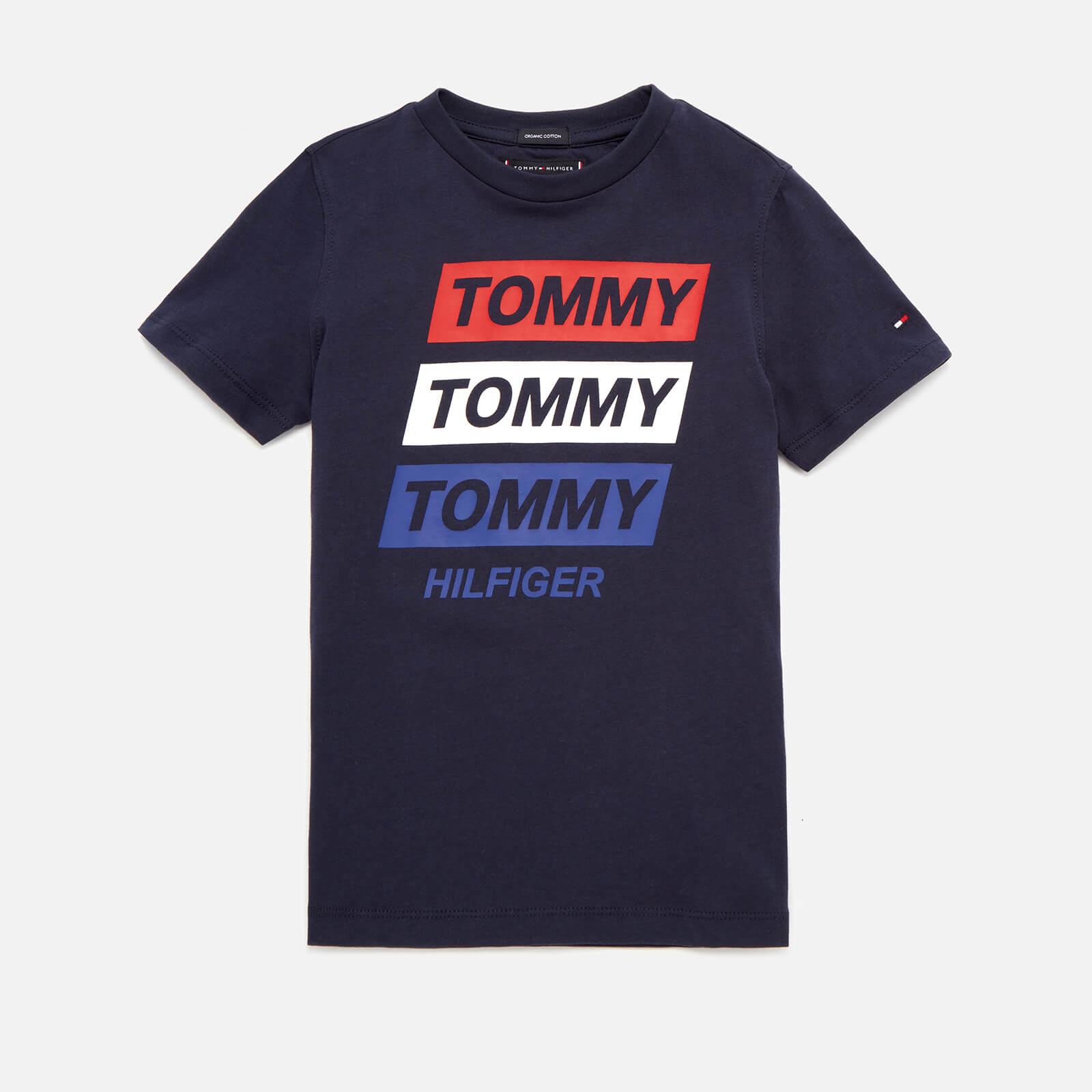 Tommy Hilfiger Boys' Latam Seasonal Graphic T-Shirt - Twilight Navy - 10 Years