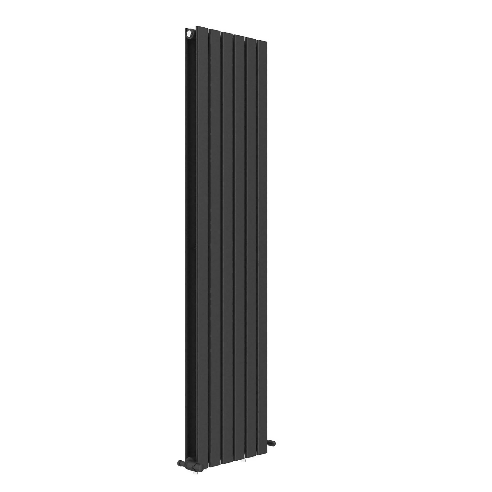 Photo of Vurtu1 Vertical Double Panel Radiator 1600mm X 410mm - Black