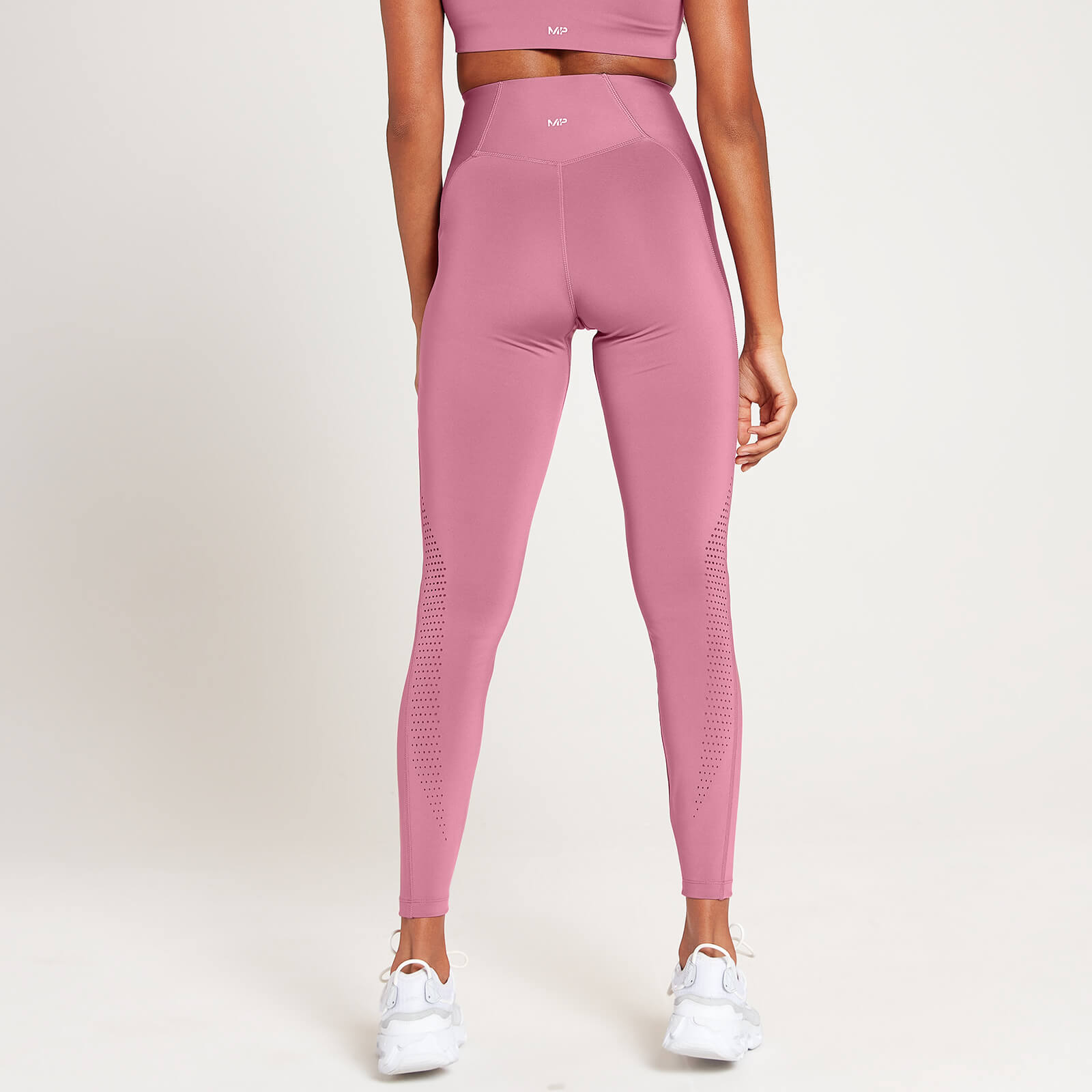 5059883014227 - Formgebende Leggings mit lasergeschnittenen Details für Damen - Mauve - M