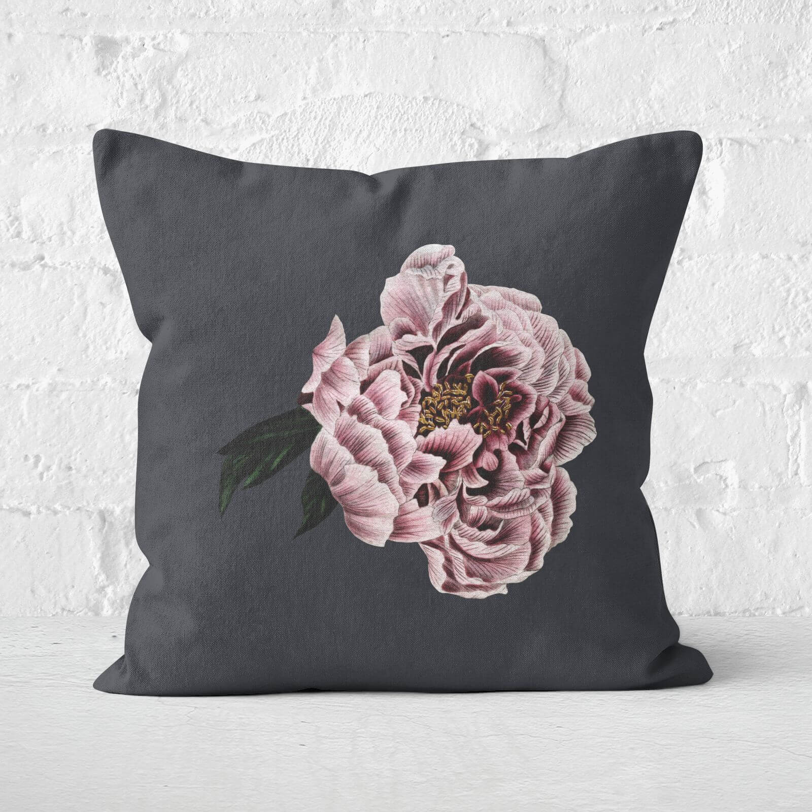 Vintage Rose Square Cushion - 40x40cm - Soft Touch