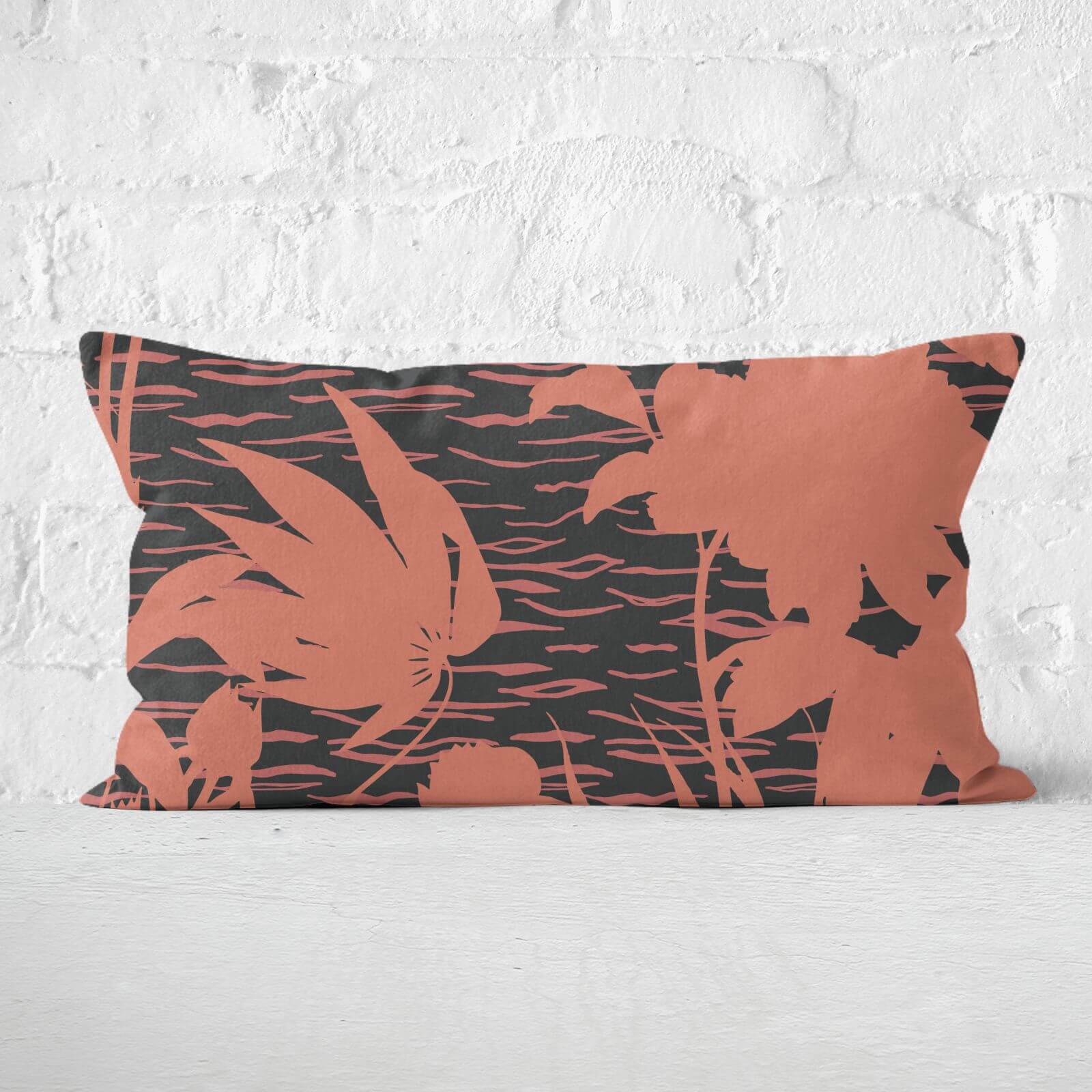 Flowers & Animal Rectangular Cushion - 30x50cm - Soft Touch