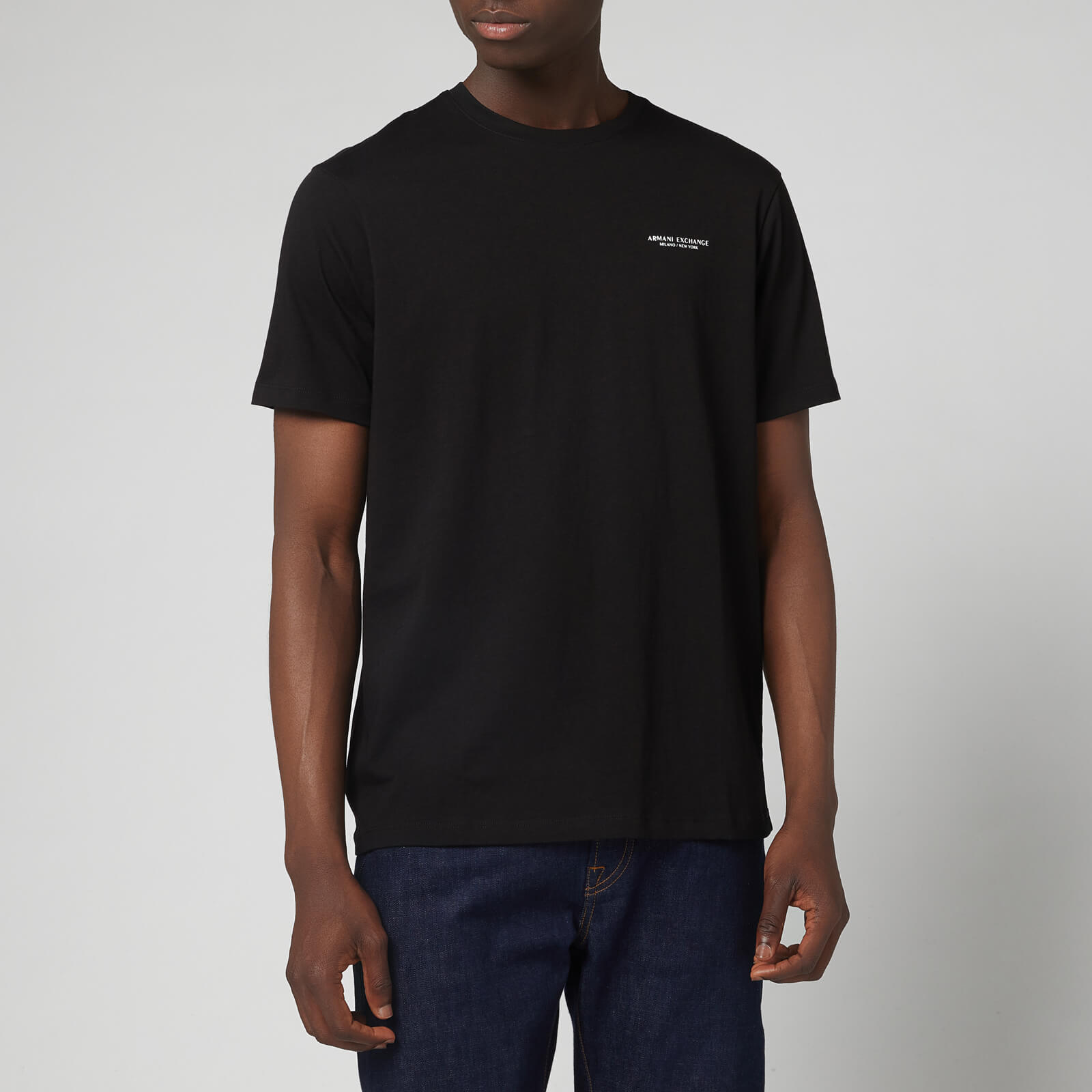Armani Exchange Men's Small Logo T-Shirt - Black - S