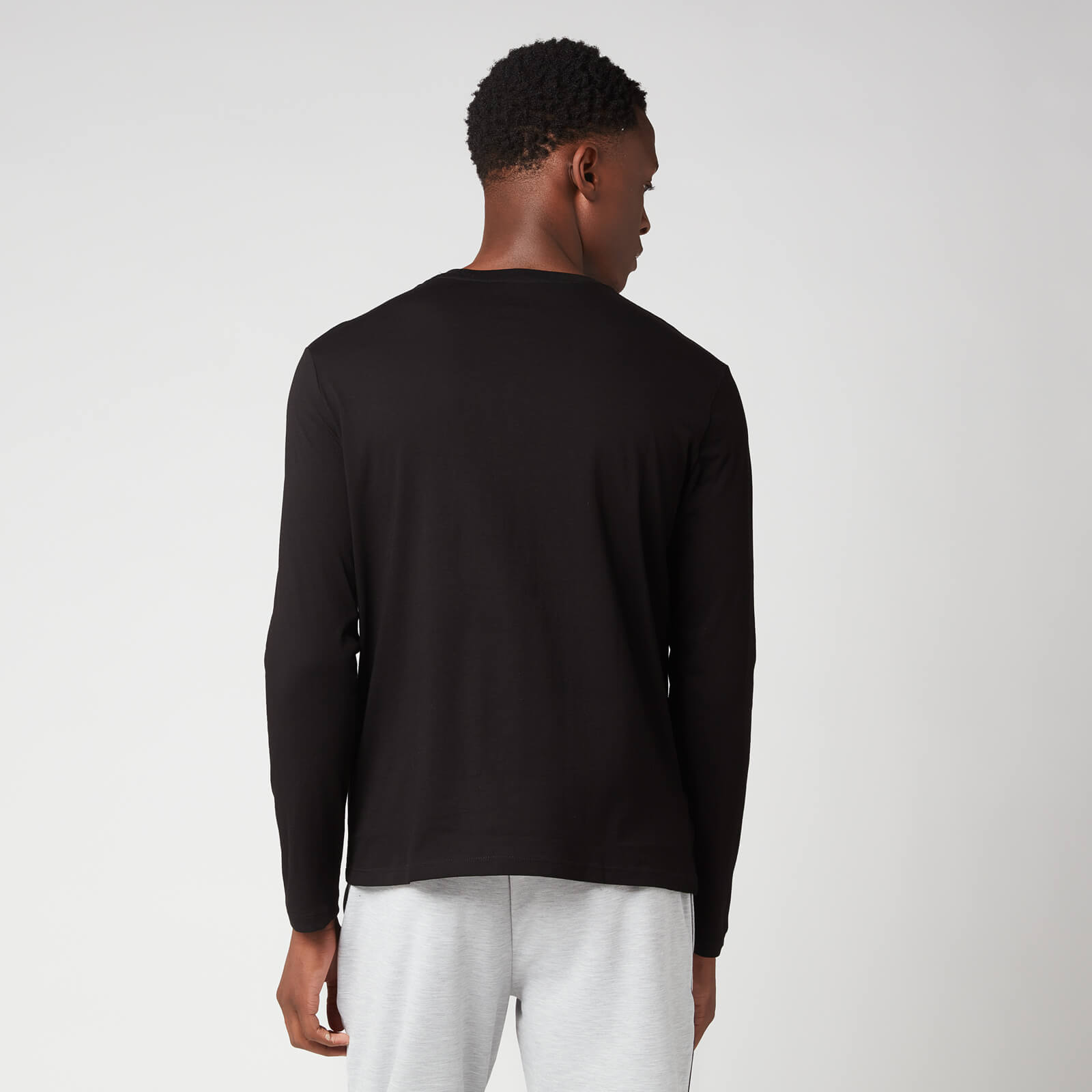 Armani Exchange Men's Big Logo Long Sleeved T-Shirt - Black - Xxl