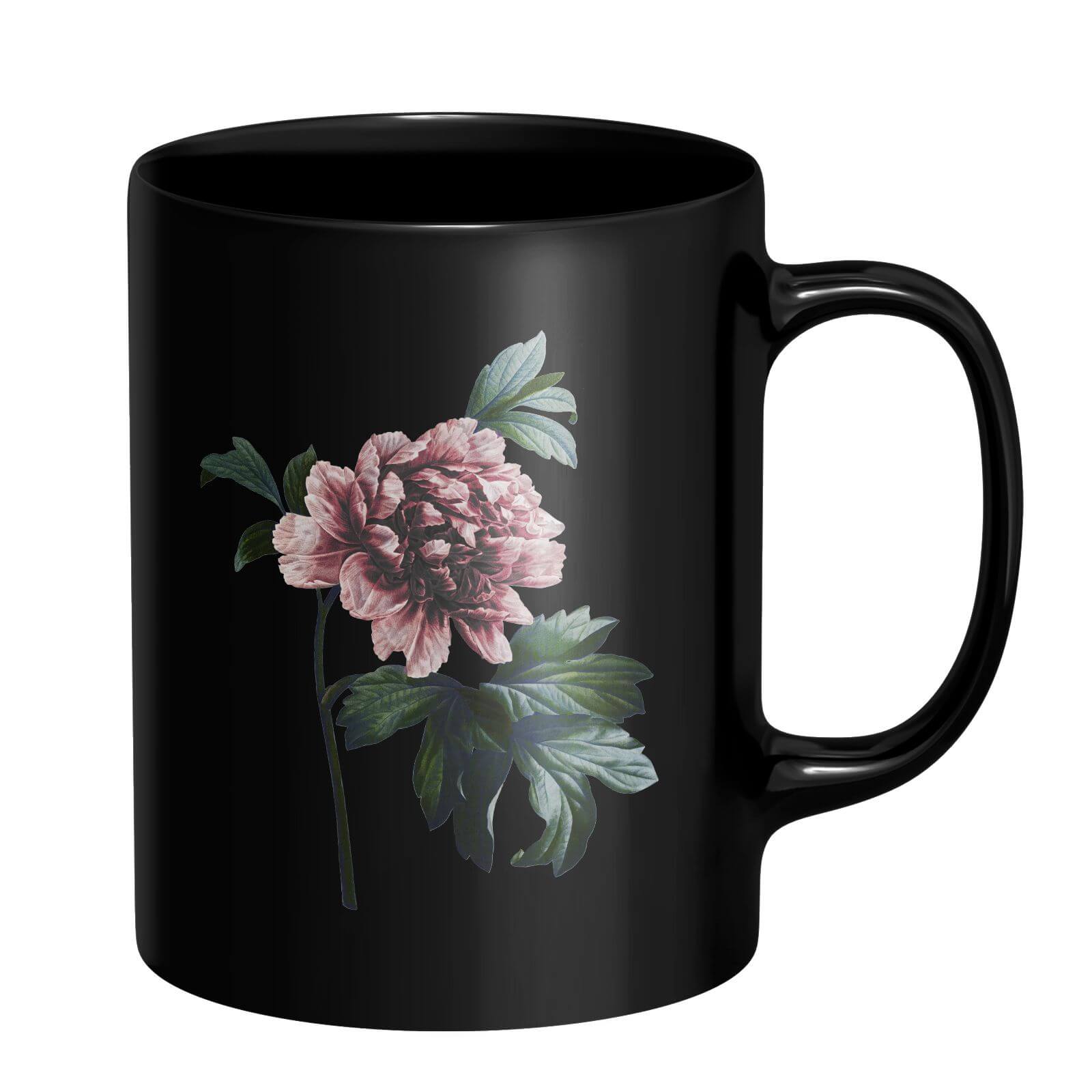 Blush Flower Mug - Black