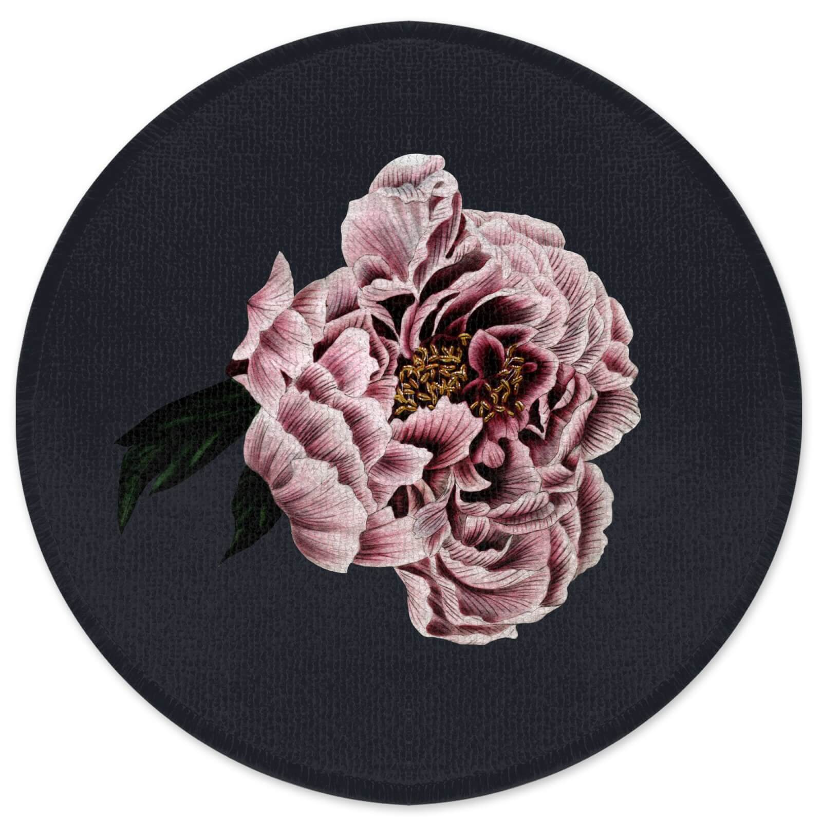 Decorsome Vintage Rose Round Bath Mat