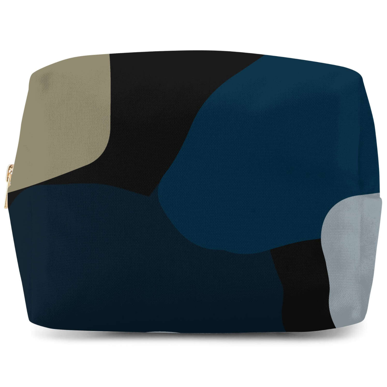 Abstract Navy Flowers Wash Bag