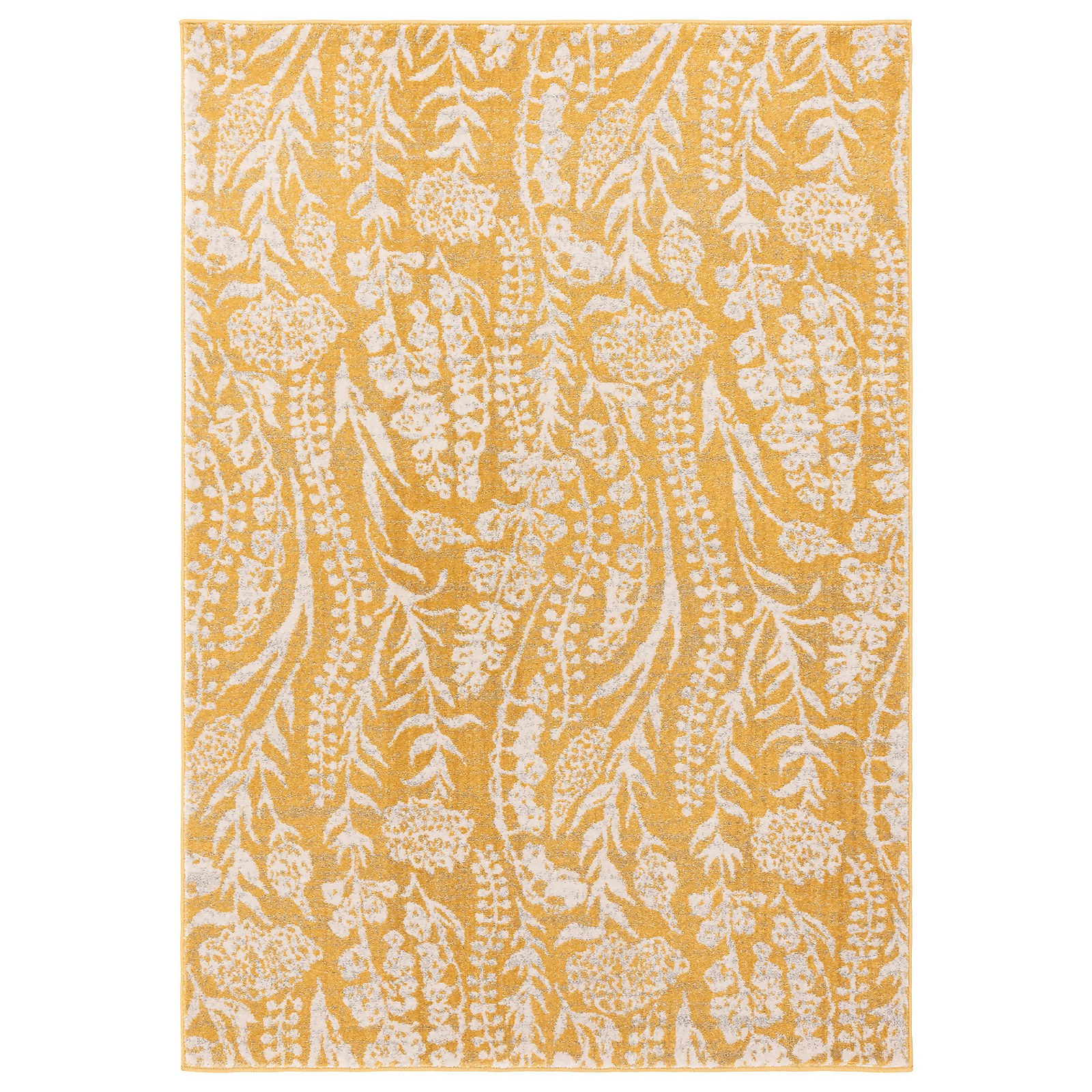 Photo of Country Floral Rug - Ochre - 120x170cm