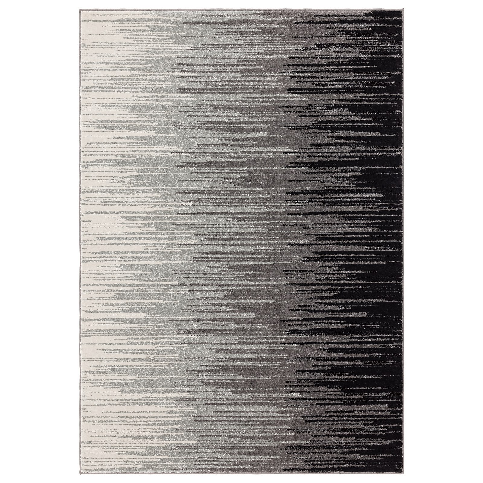 Photo of Parallel Stripe Rug - Grey - 120x170cm