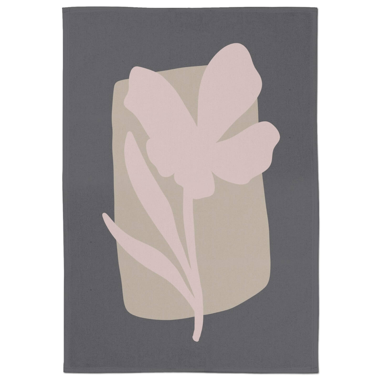 Abstract Natural Flower Tea Towel