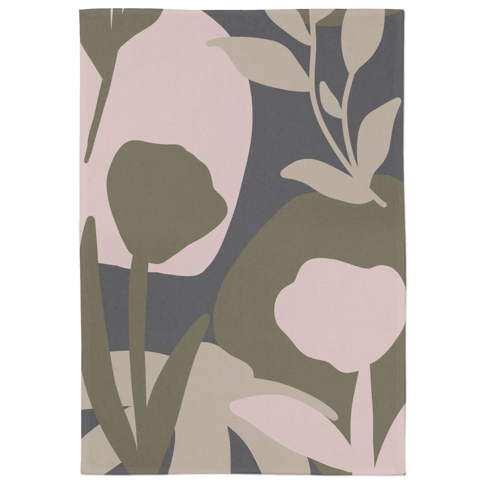 Abstract Natural Floral Tea Towel