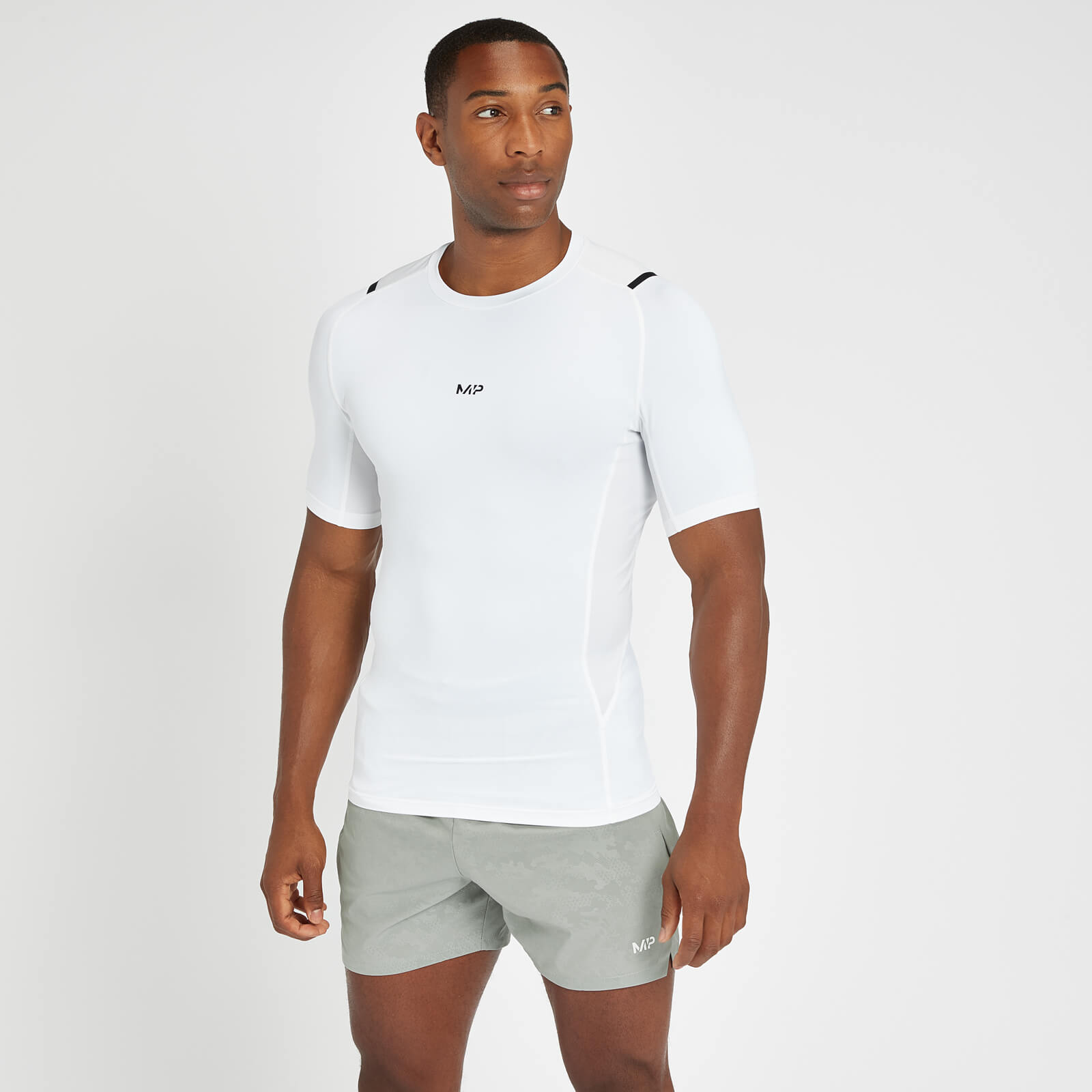 T-shirt première couche à manches courtes MP Engage pour hommes – Blanc - XXL
