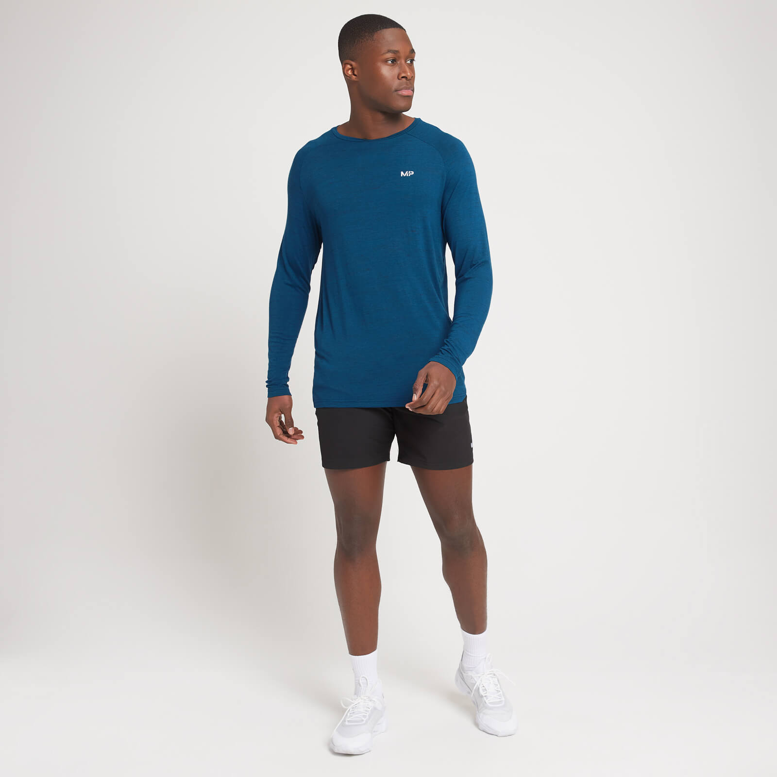 5059883065328 - Performance Langarmoberteil für Herren - Poseidonblau meliert - XXS 5059883065328 - Performance Langarmoberteil für Herren - Poseidonblau meliert - XXS