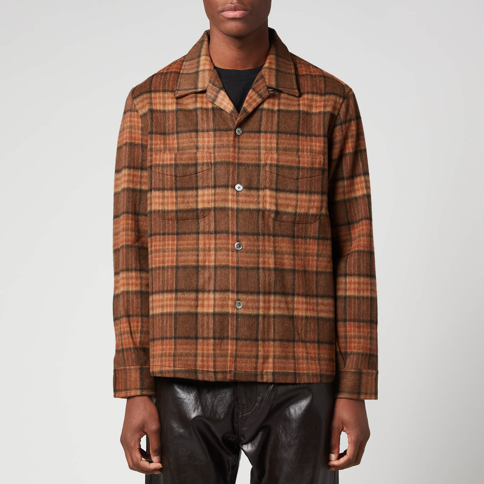 Our Legacy Men's Heusen Shirt - Fox Brown Check - 48/M