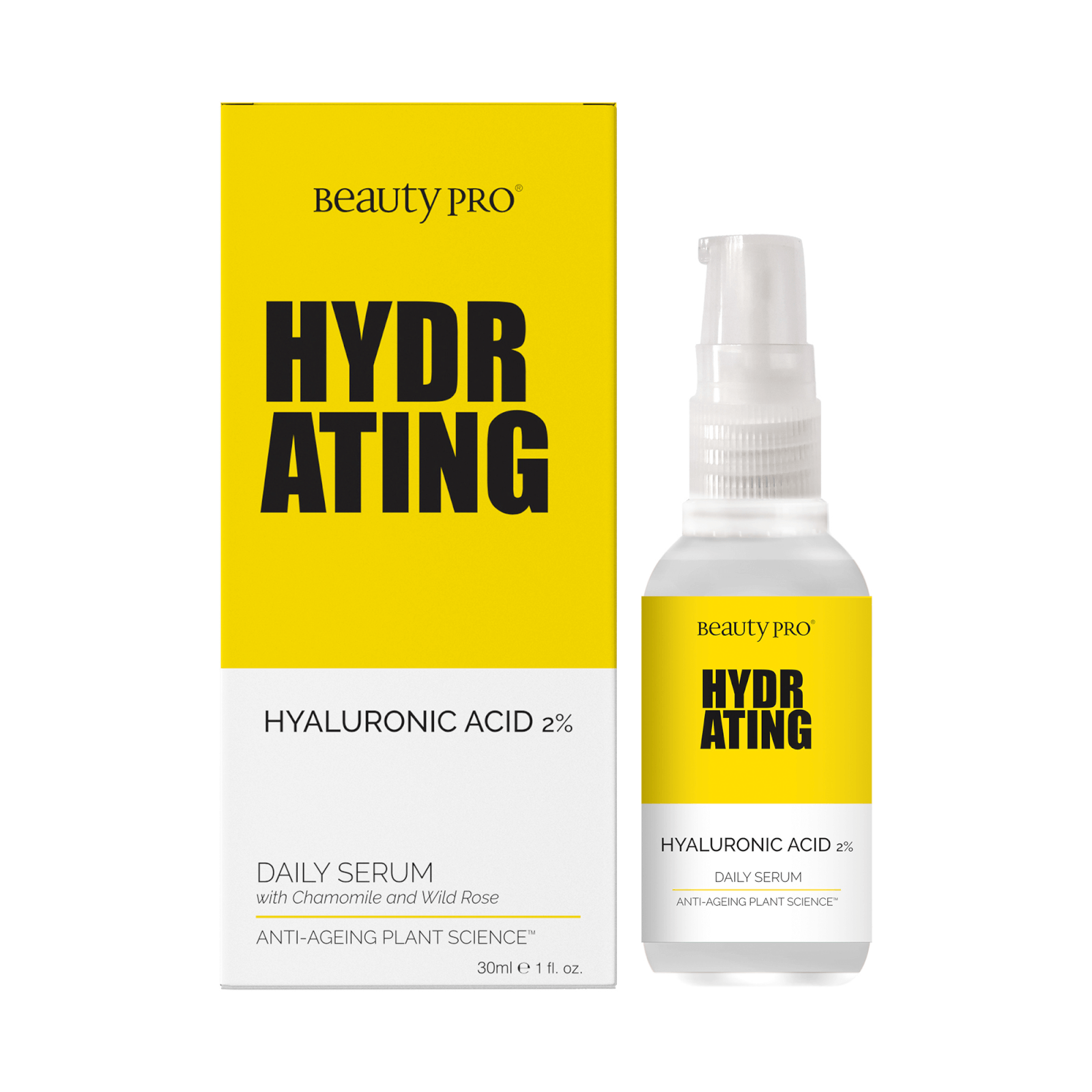 BeautyPro Hydrating 2% Hyaluronic Acid Daily Serum 30ml lookfantastic.com imagine
