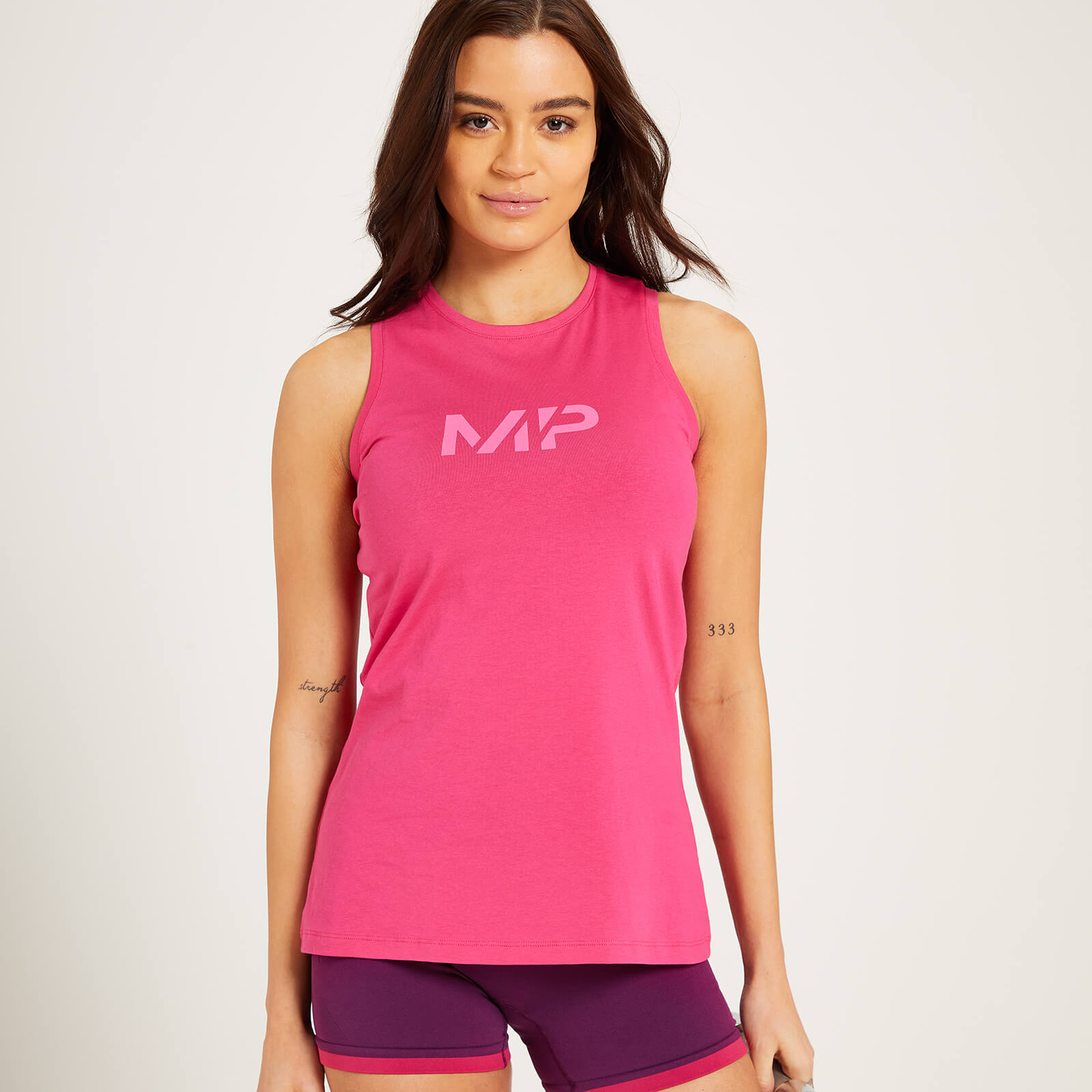Camiseta sin mangas con espalda nadadora Adapt para mujer de MP - Magenta - XS