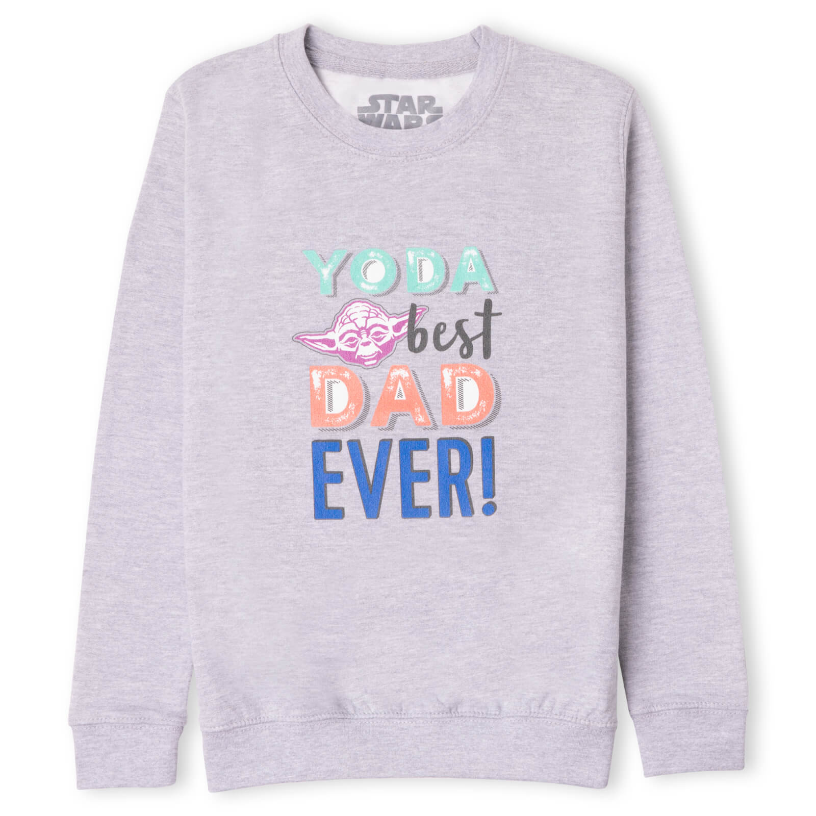 Star Wars Yoda Best Dad Ever! Kids‘ Sweatshirt – Grey – 3-4 Jahre – Grau