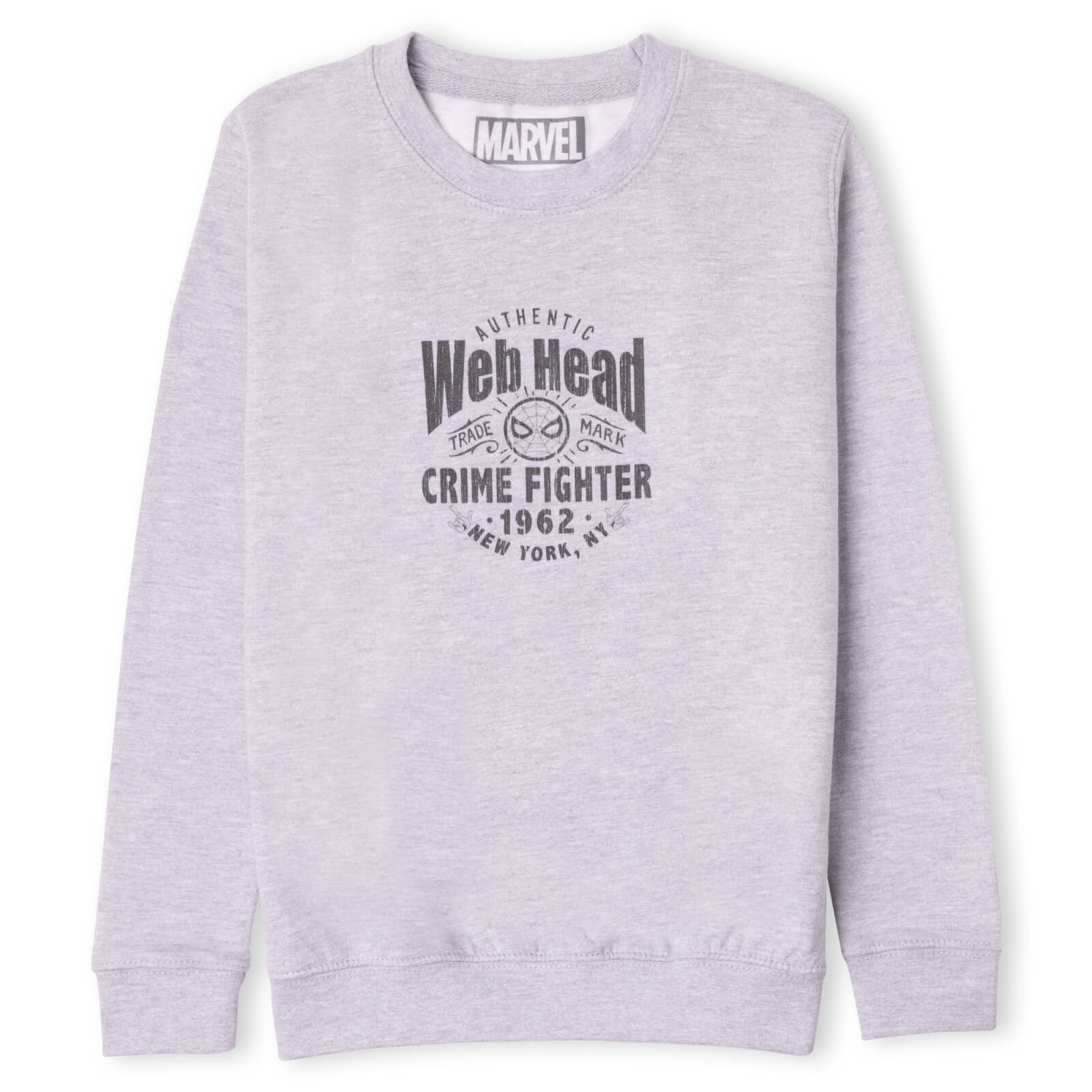 

Marvel Web Head Crime Fighter Kids' Sweatshirt - Grey - 9-10 ans - Gris