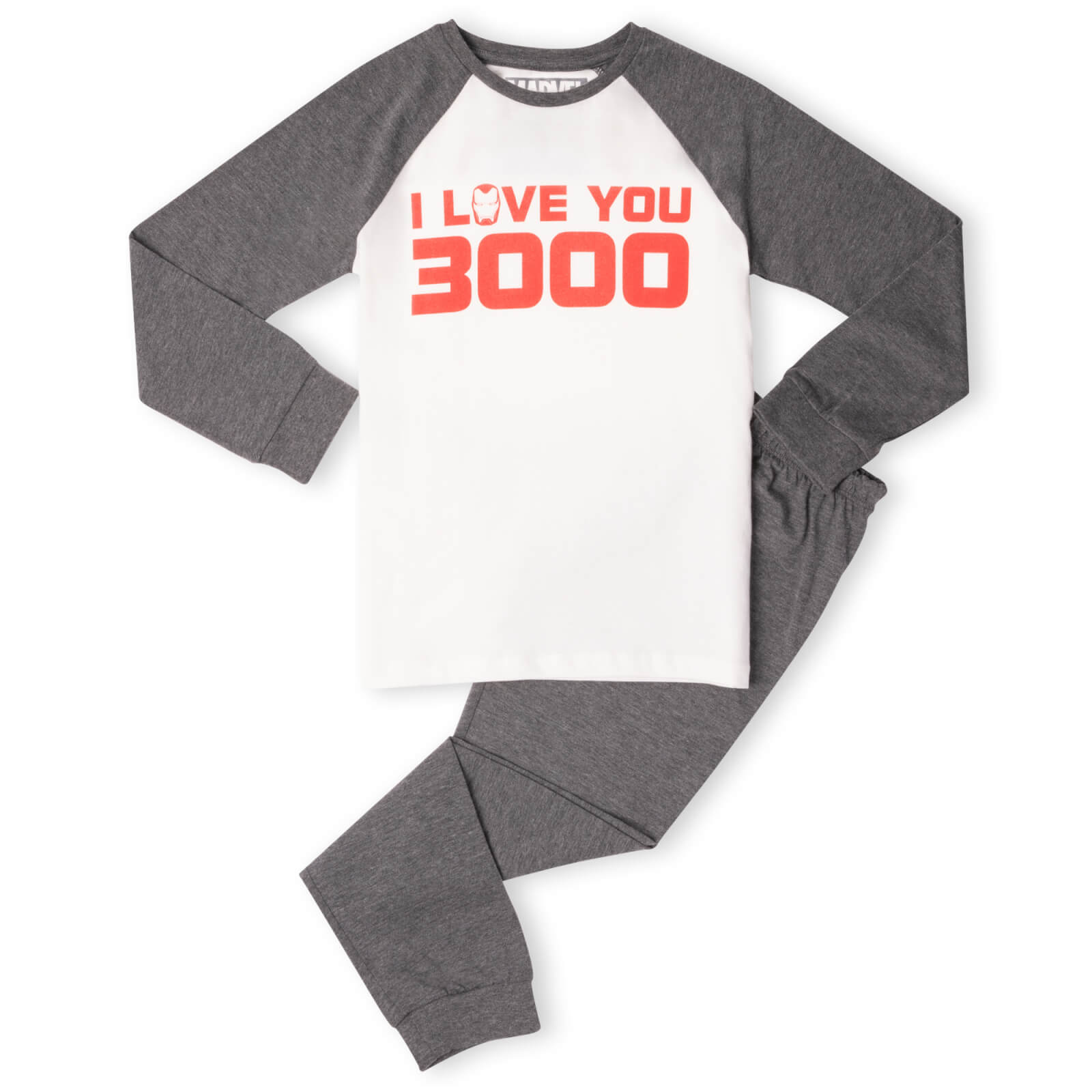 

Marvel I Love You 3000 Kids' Pyjamas - White/Grey - 3-4 Anni - White/Grey