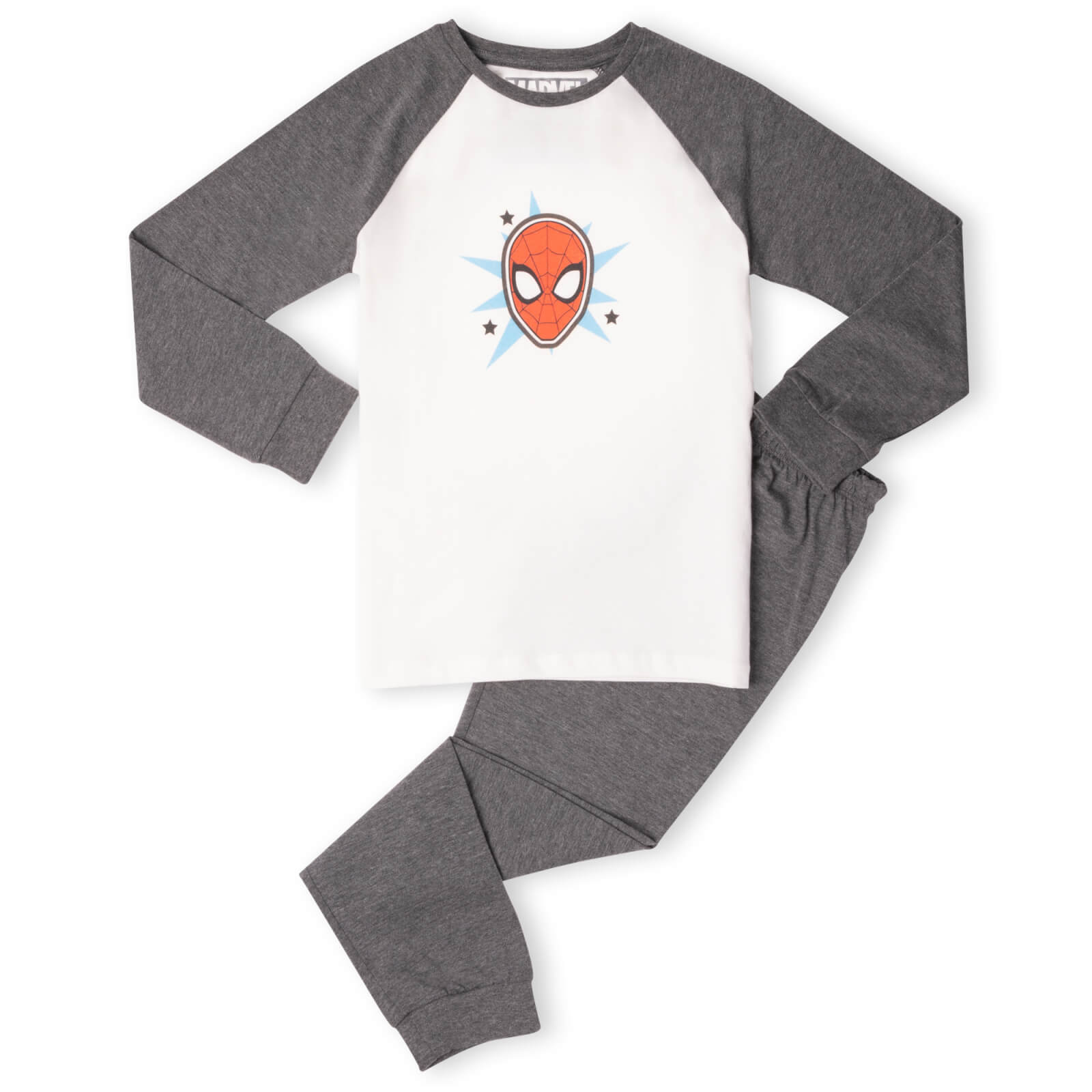 

Marvel Spider-Man Face Kids' Pyjamas - White/Grey - 3-4 Anni - White/Grey