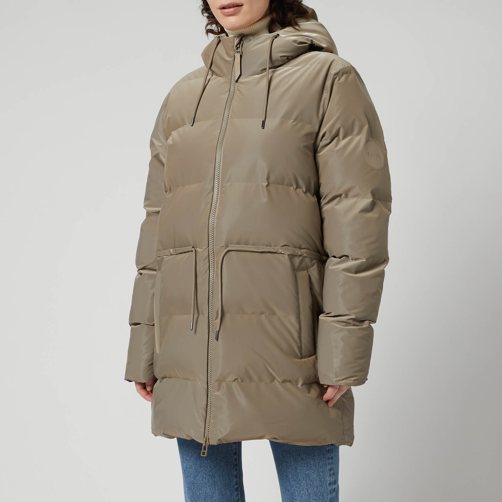 Rains Puffer W Jacket - Velvet Taupe - XS/S