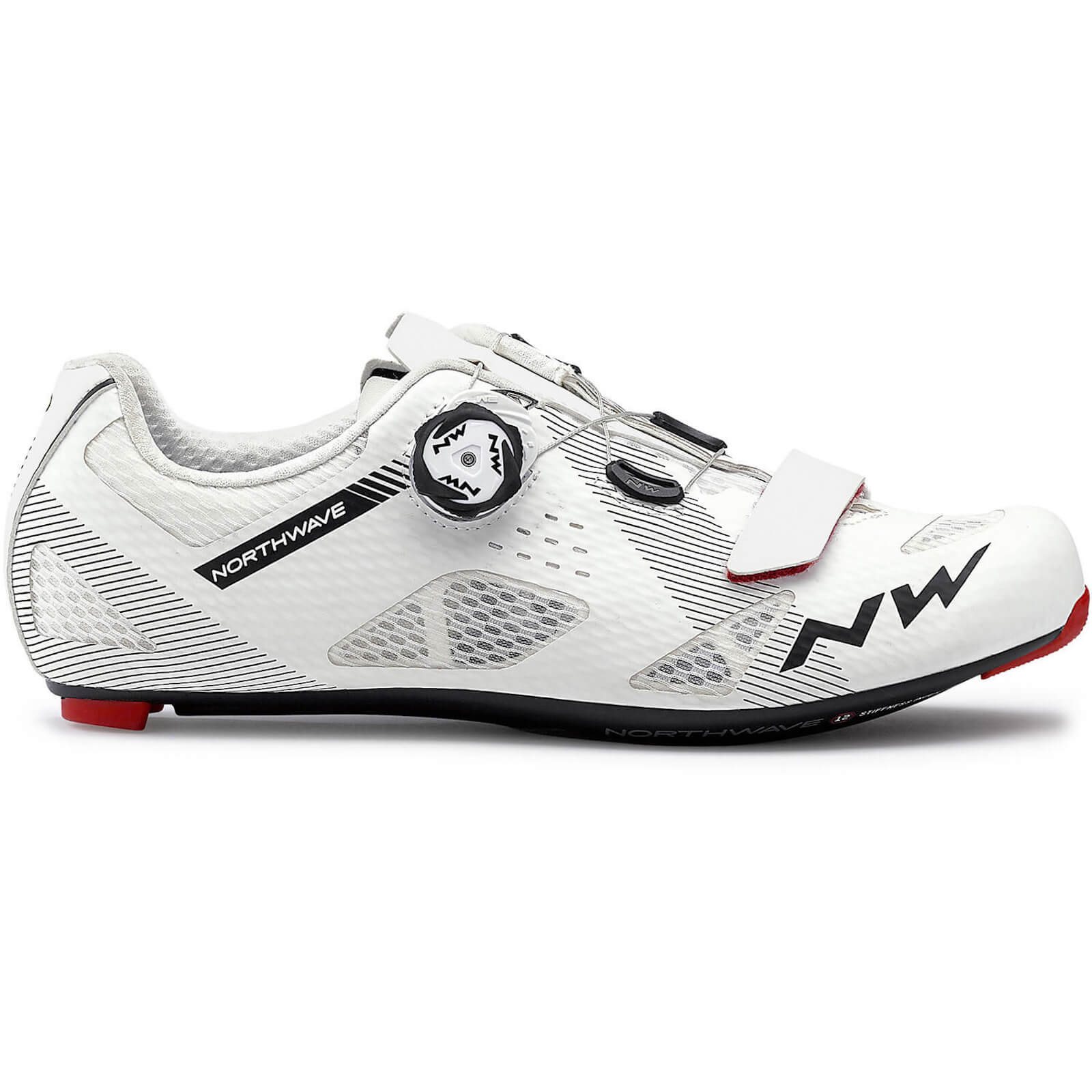 Northwave Storm Carbon Road Shoes - EU45 - White/Black