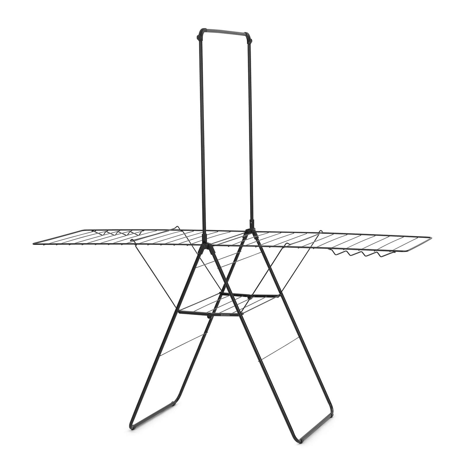 Brabantia Hangon Drying Rack - 25M + Rod - Matt Black