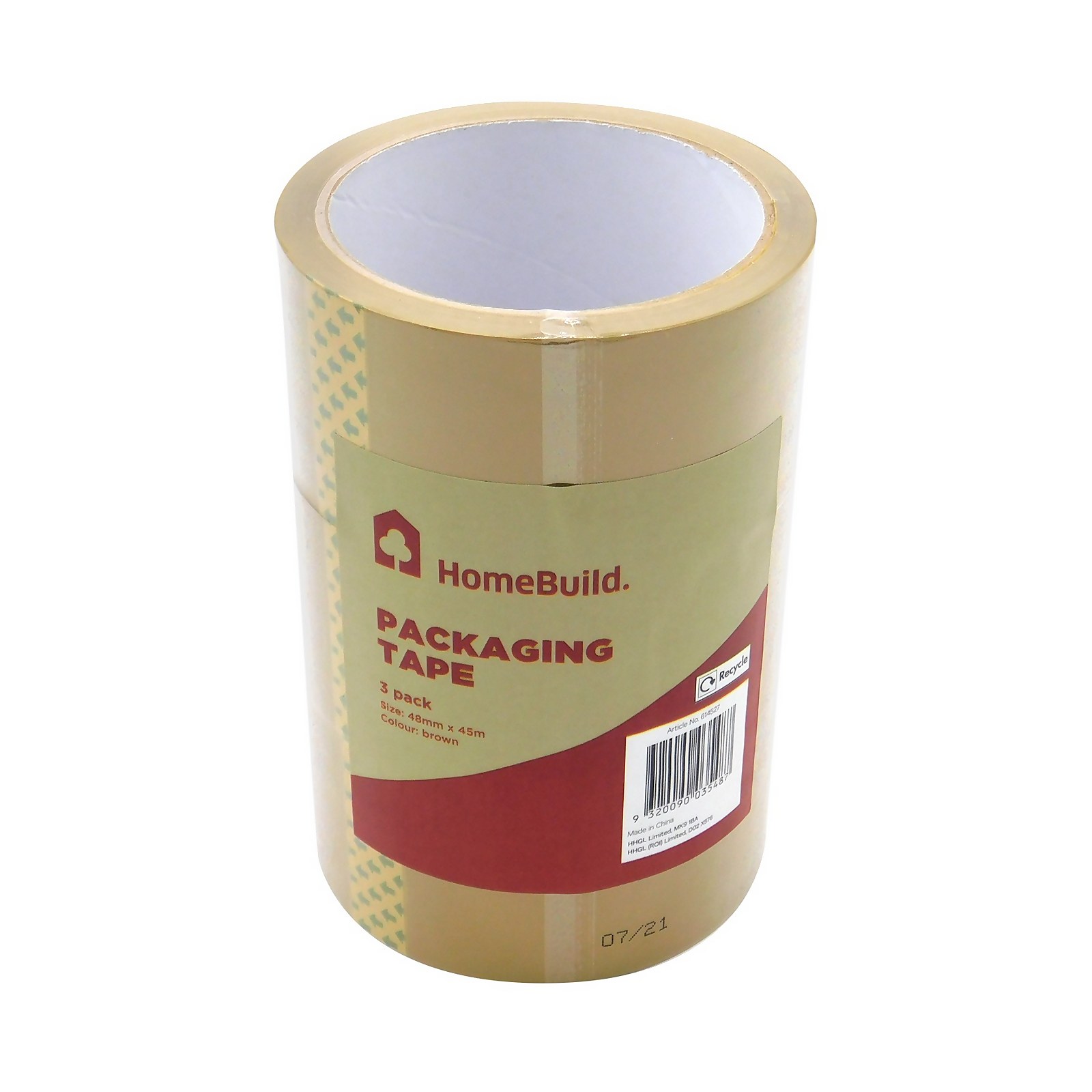 Photo of Homebuild Brown Tape 48mm X 45m - 3 Pack