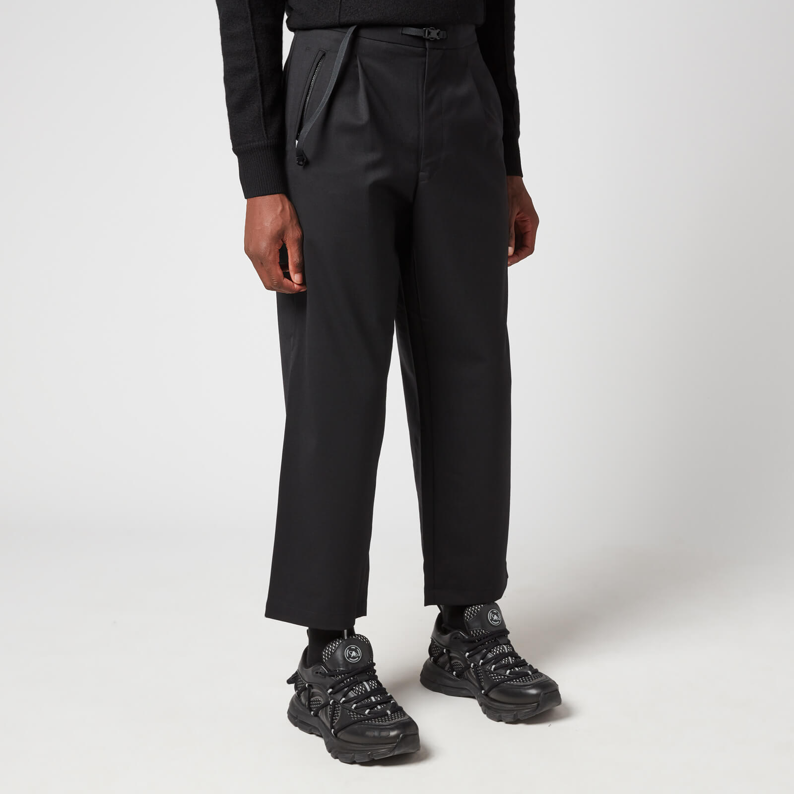 Y-3 Men's Refined Wool Stretch Pants - Black - S