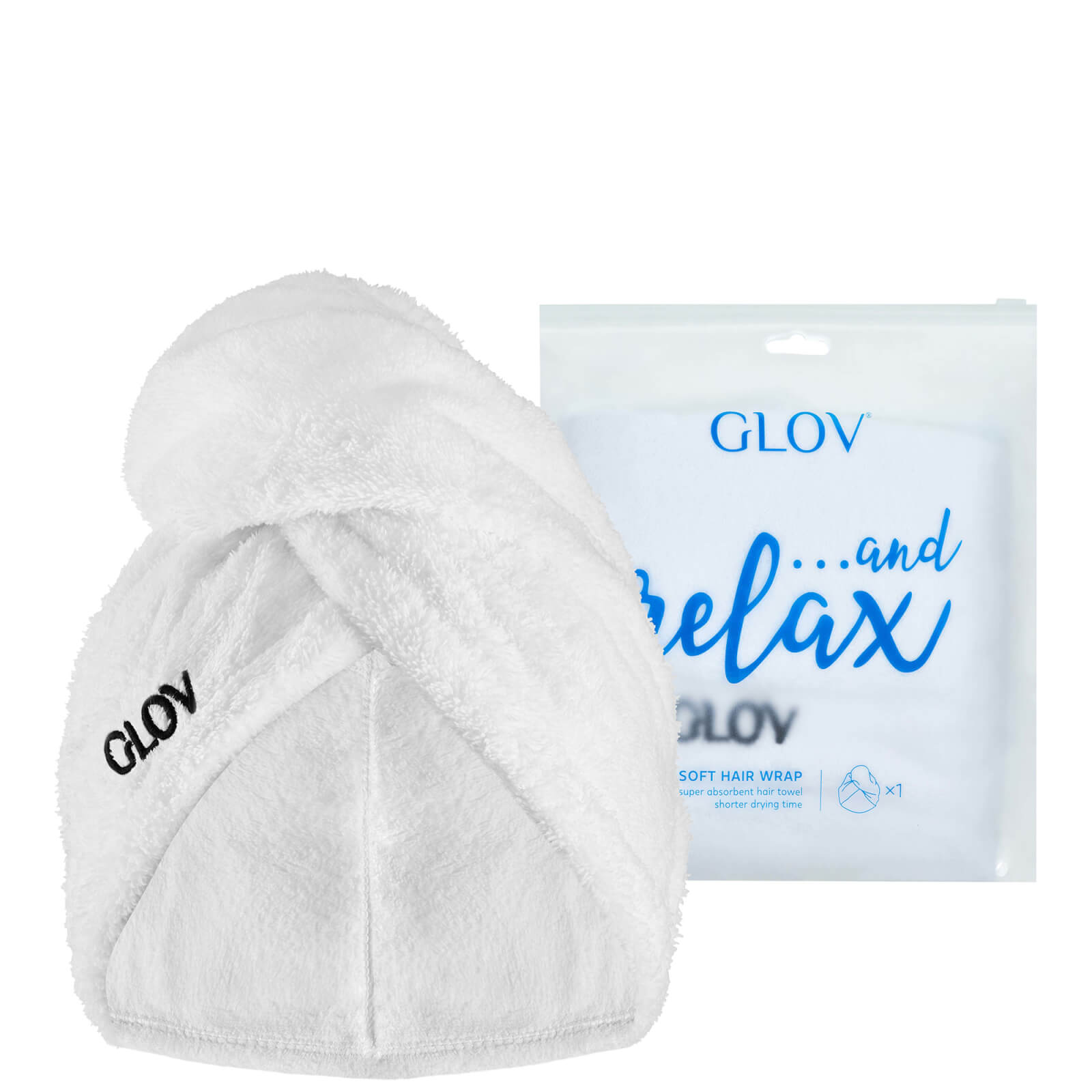 GLOV® Soft Hair Wrap - Fluffy White