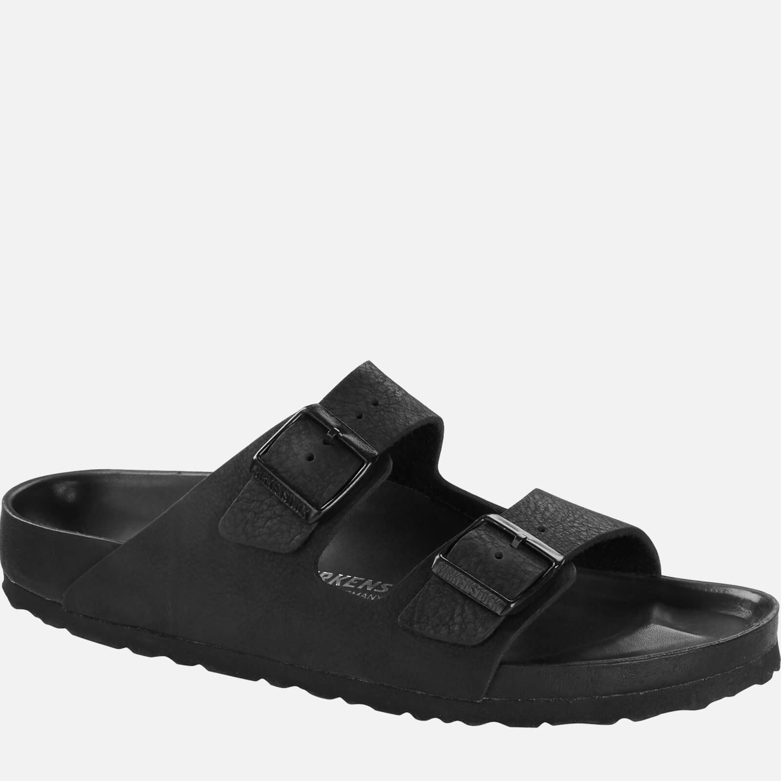 Birkenstock Men's Arizona Mono Leather Double Strap Sandals - Black - UK 7
