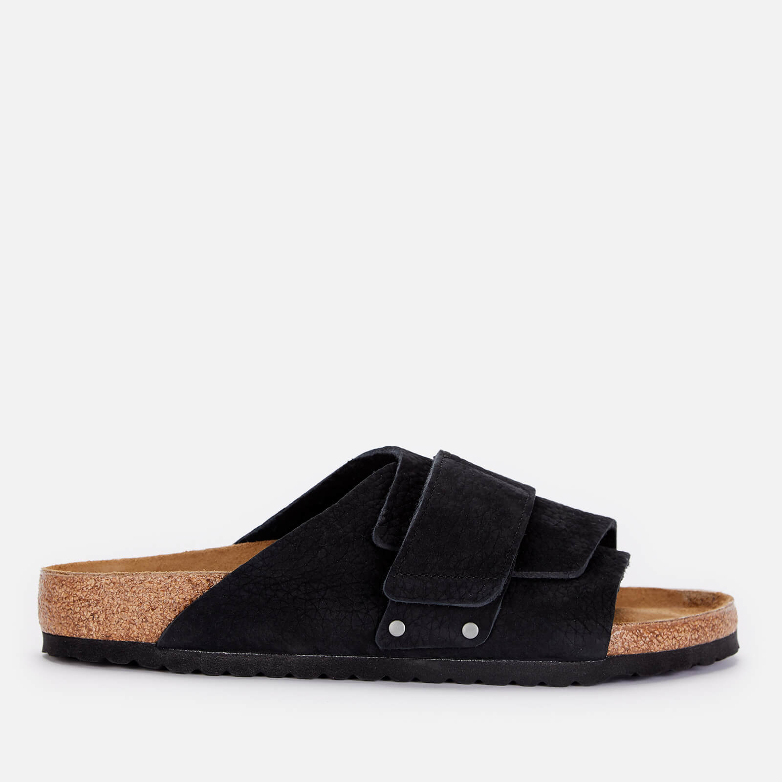 Birkenstock Men's Kyoto Desert Buck Slide Sandals - Black - UK 11.5
