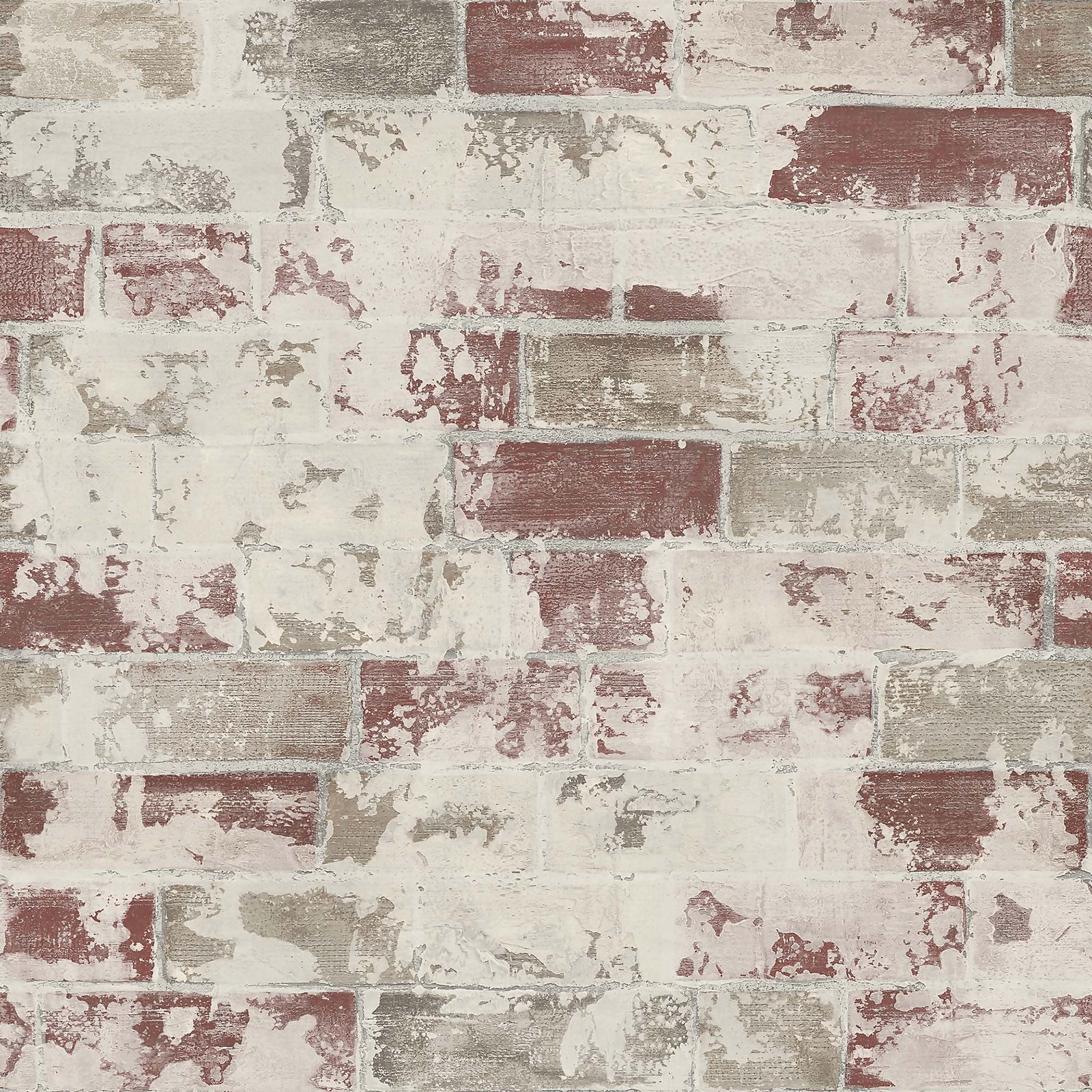Photo of Organic Textures Brick Red Wallpaper